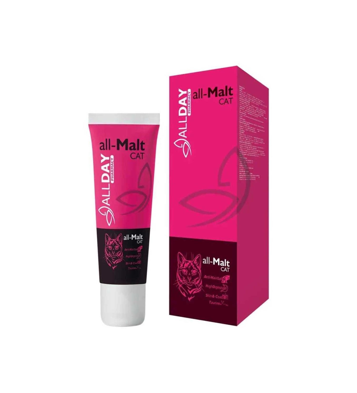 ALLDAY 2 PIECES ALL-173986 ALLDAY ALL-MALT CAT ANTI HAIRBALL MALT PASTE 30 GR