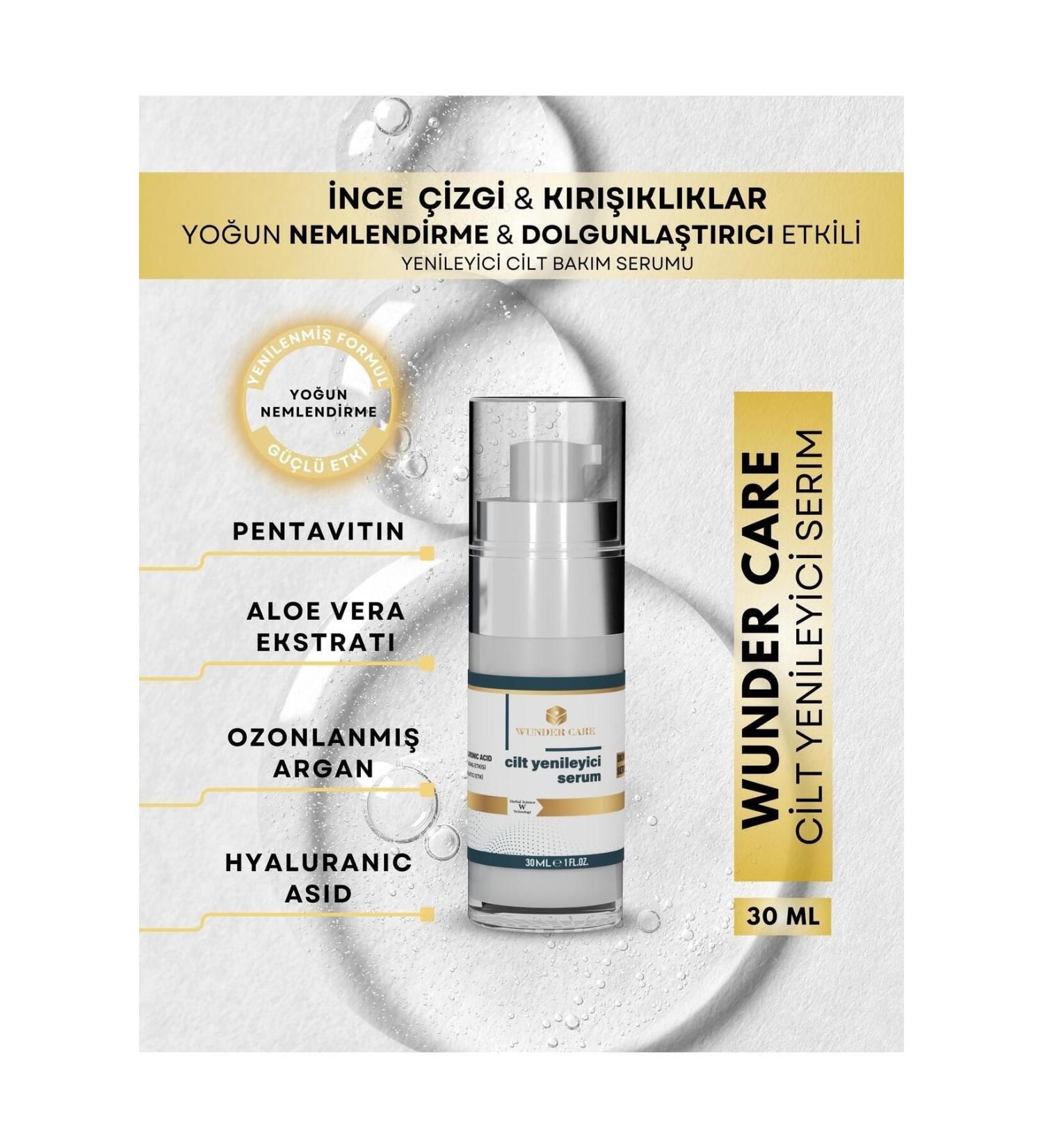 WUNDERCARE Skin Rejuvenating Serum Hyaluronic Acid Anti Aging Effect - Buy Online on GoSupps.com