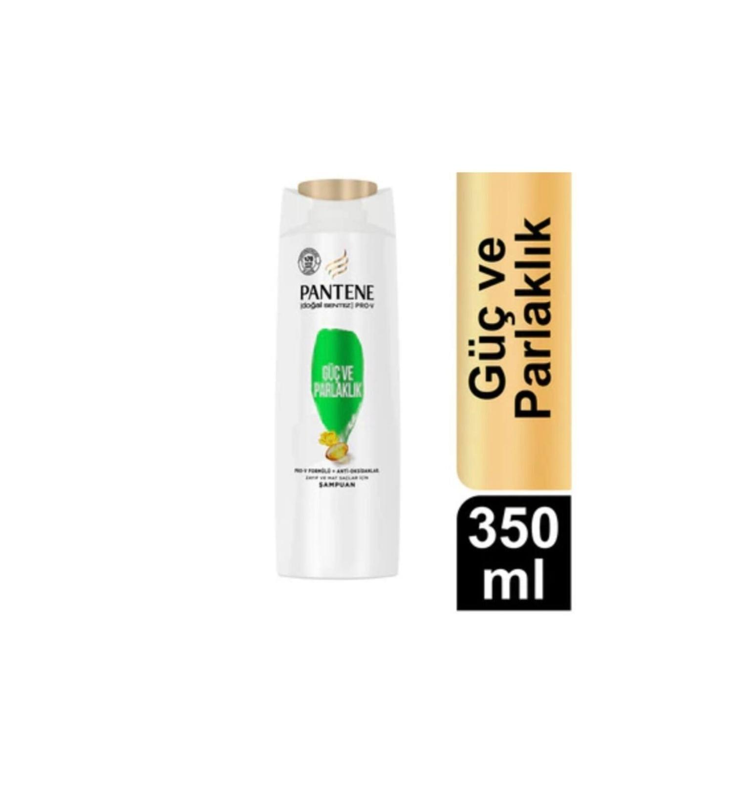 Pantene Natural Synthesis Power and Shine 3 in 1 Shampoo 350 Ml