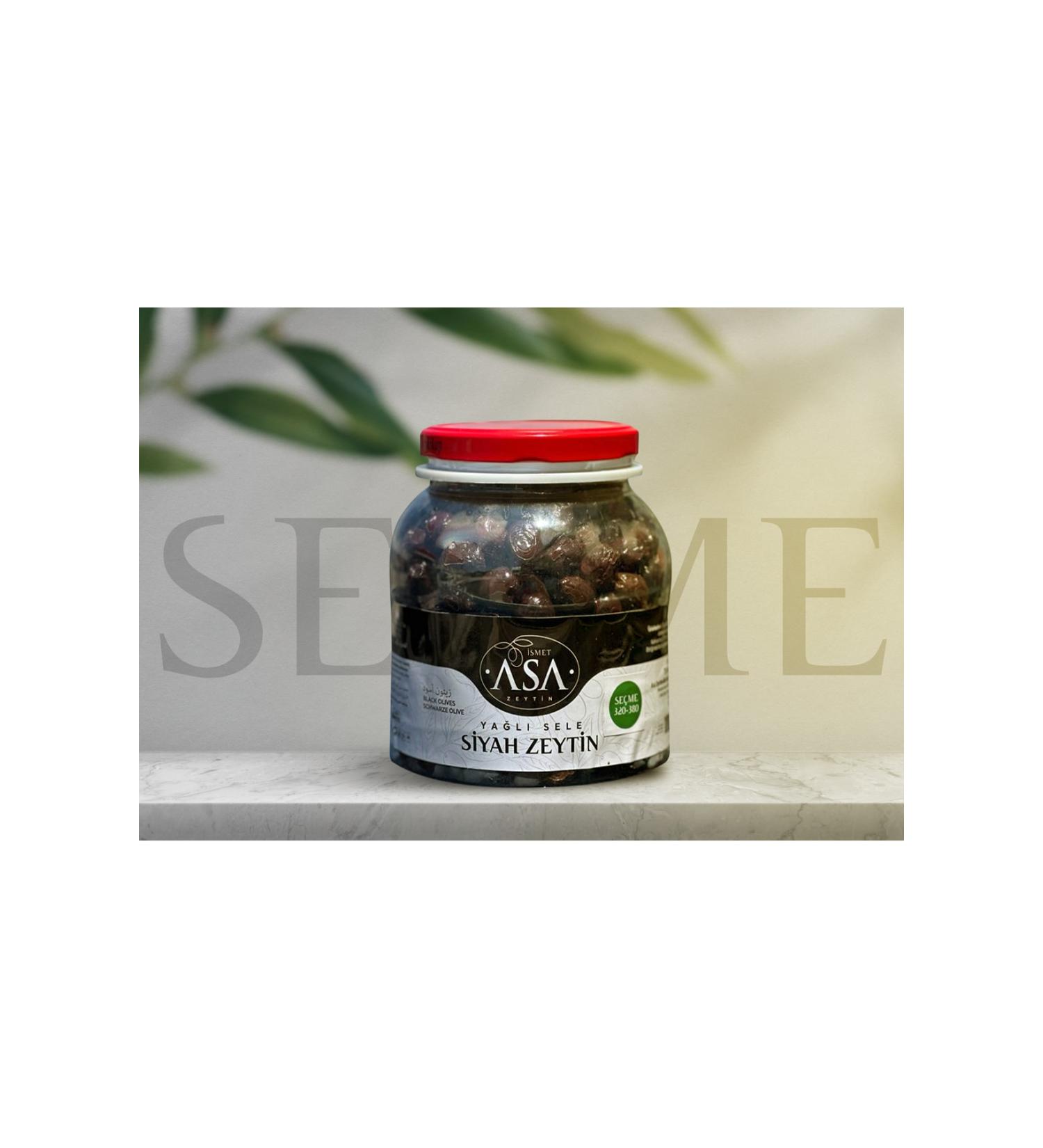 smet Asa Olive Oil Saddle Selection (320-380) Black Olives 1 Kg