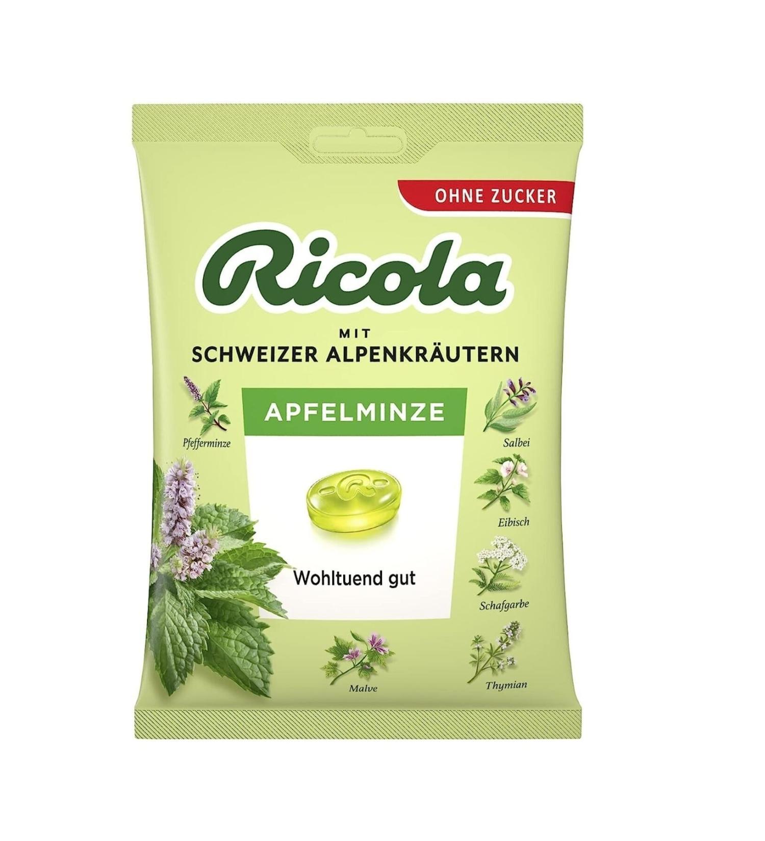 Nestle ricola apfelminze 75 gr