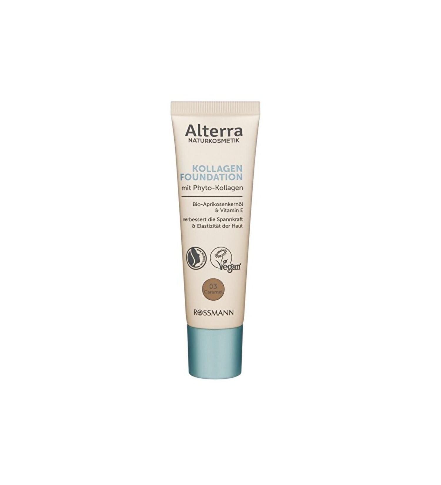 Alterra Anti-Aging Collagen Foundation - No.03 Caramel - 30 ml
