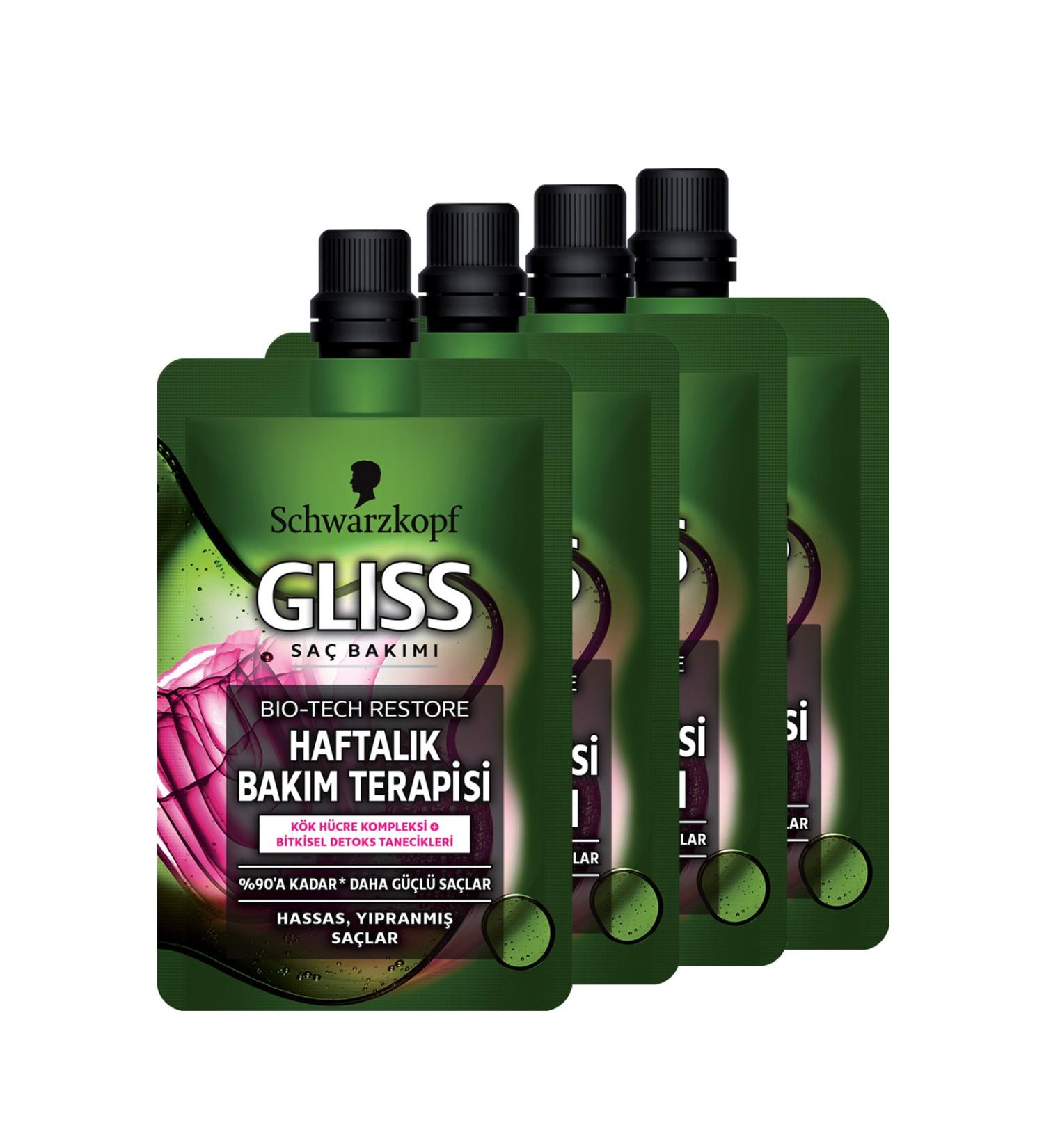 Gliss Bio-Tech Weekly Care Therapy 50 ml x 4 Pieces