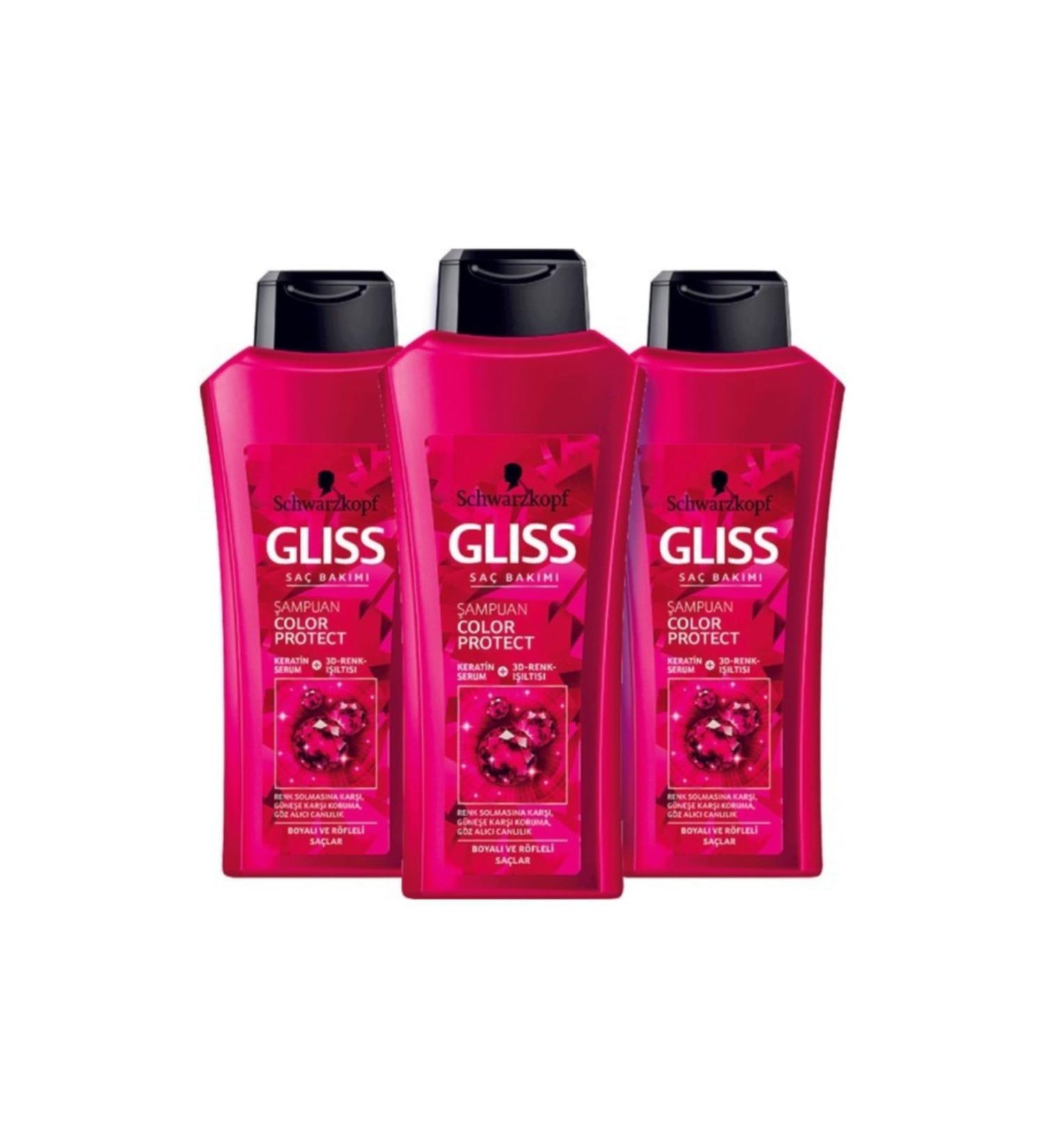 Gliss Color Protect Shampoo 3 Pcs 550 ml