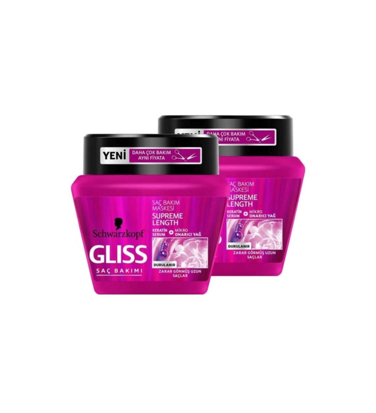 Gliss 300 ml Supreme Length Mask x 2 Pieces