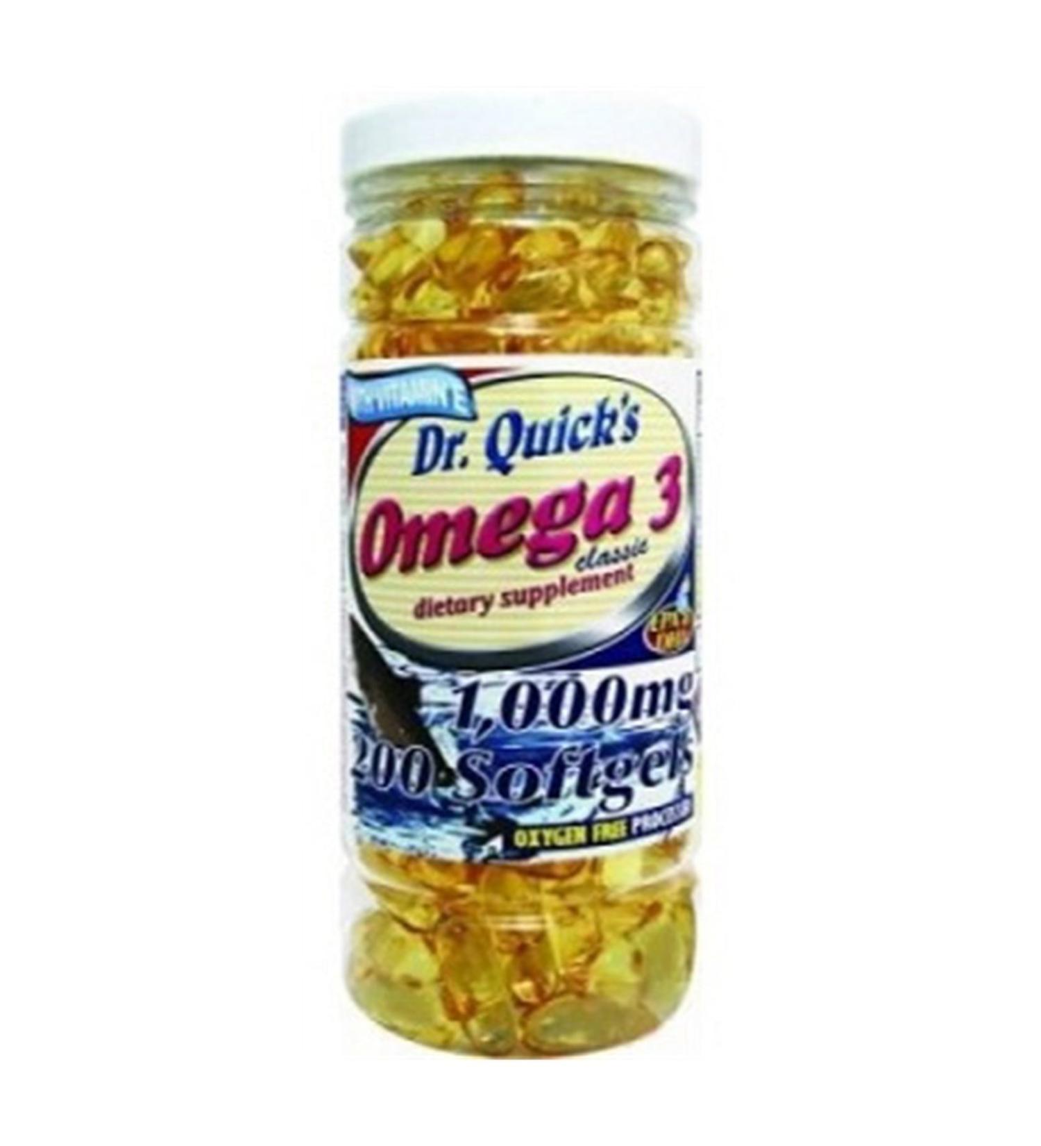 Dr Quicks Omega 3 Fish Oil 1000 Mg 200 Softgel