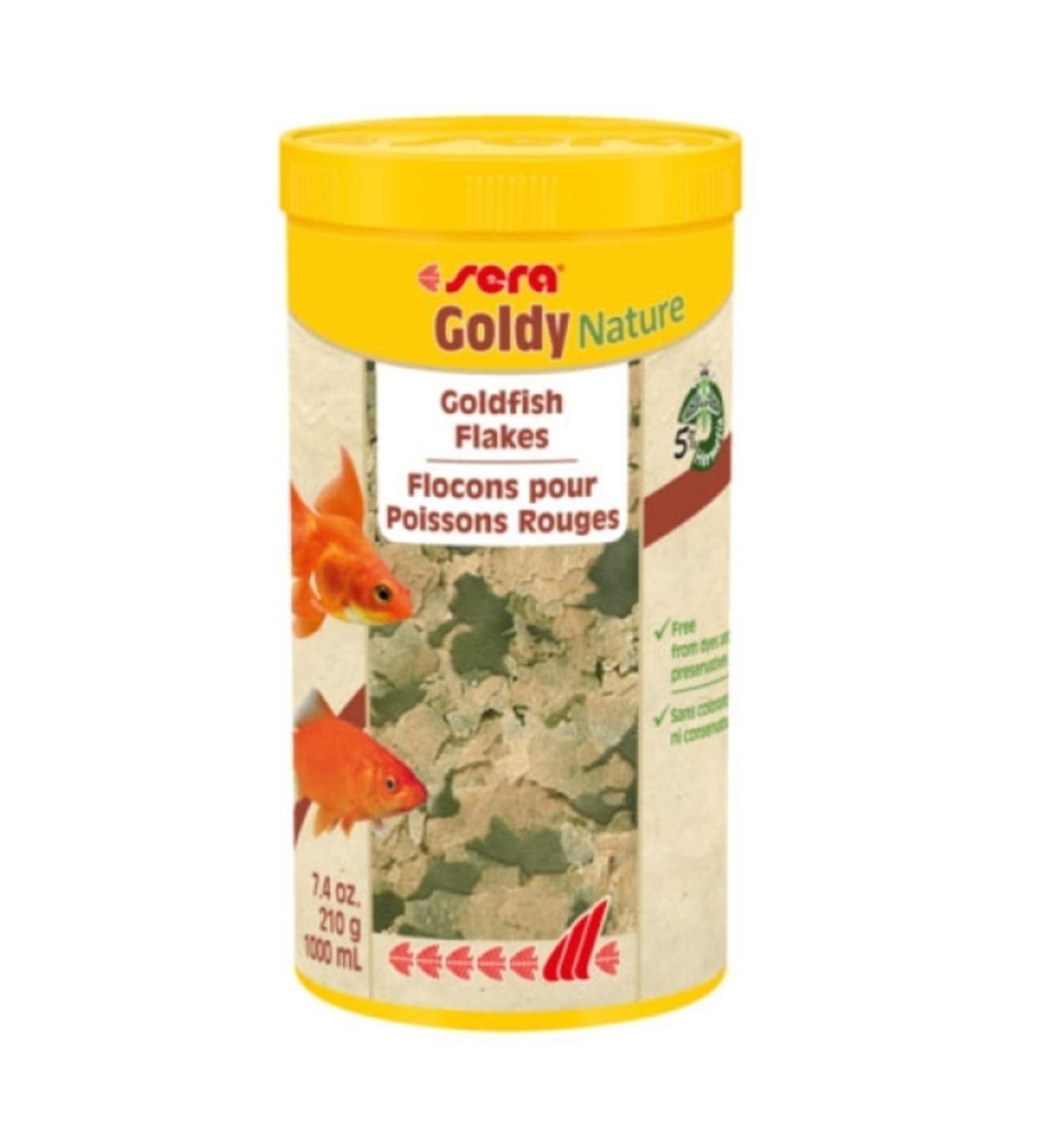No Label Sera Goldy Nature Goldfish Food Flake 1 Liter 210gr