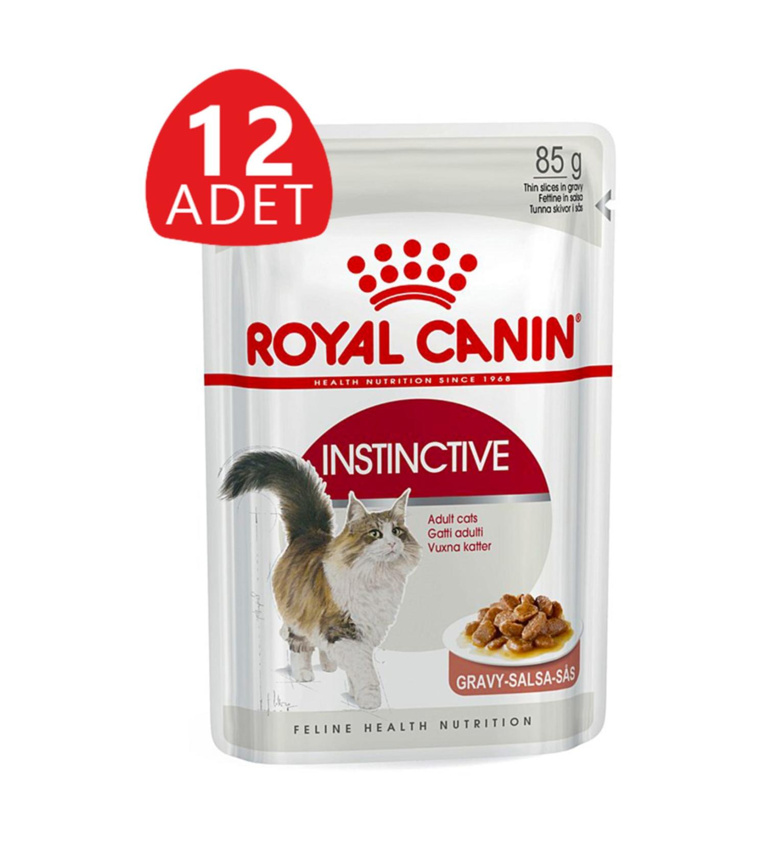 Royal Canin Instictive Gravy Cat Canned Food 85 gr x 12 Pieces