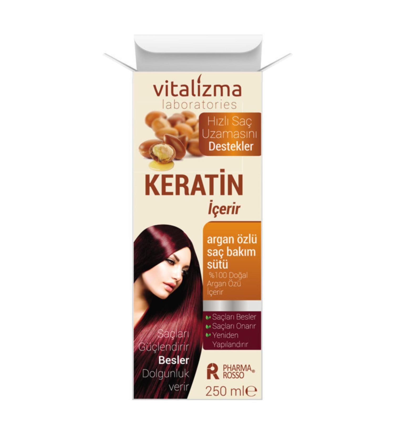 Vitalizma Keratin Argan Essence Hair Care Milk