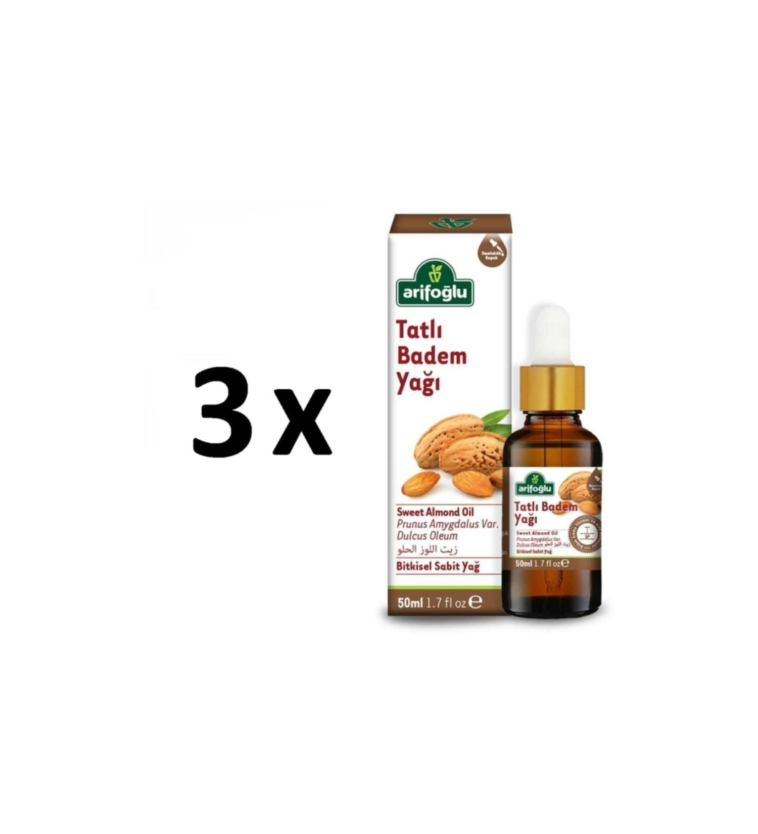 Arifo lu 3 Pieces Sweet Almond Oil 3 X 50 Ml