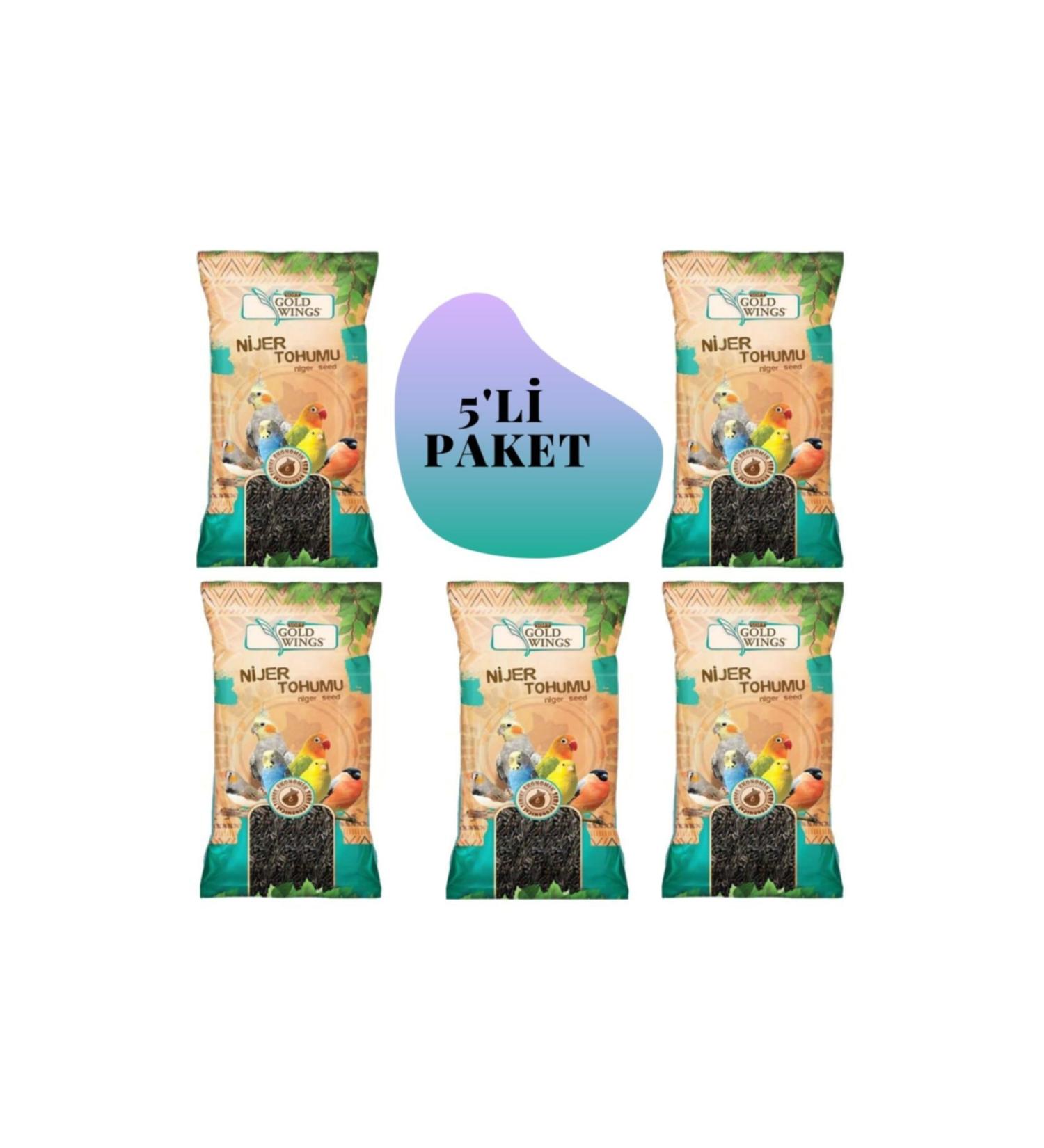 Gold Wings Niger Seed 250 Gr * 5 Pieces