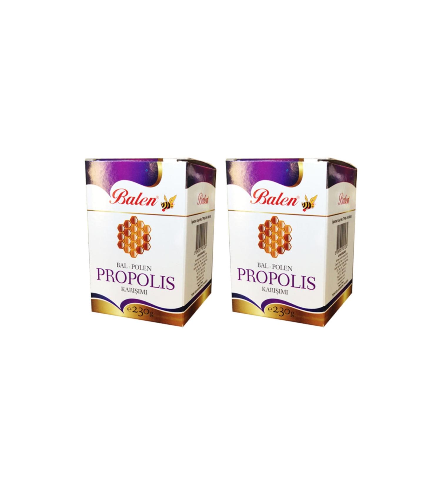 Balen Honey & Pollen & Propolis Mixture 230 Gr X 2 Pieces