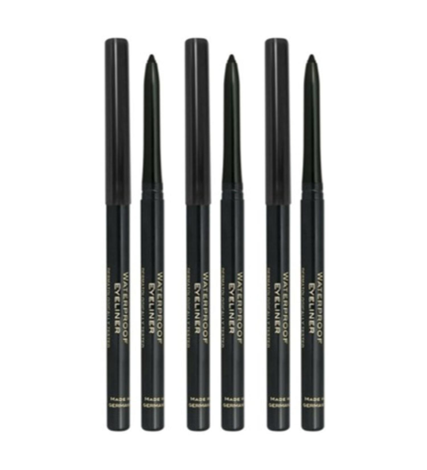 Golden Rose Waterproof Black Eyeliner - Waterproof Automatic Eyeliner No: 01 X 3 Pieces