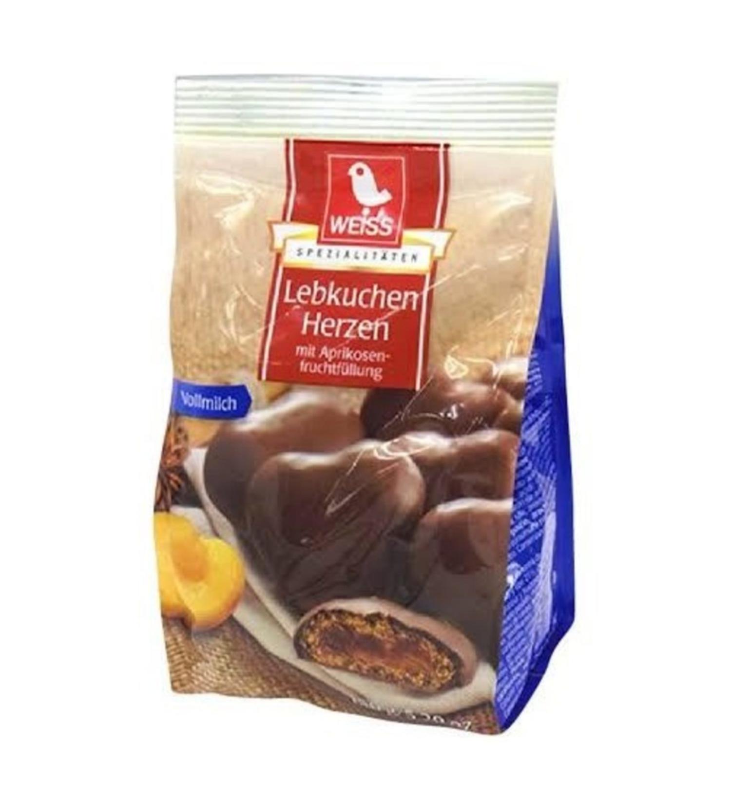 Nestle Weiss Lebkuchen Herzen Vollmilch Lepte Intergral 150gr