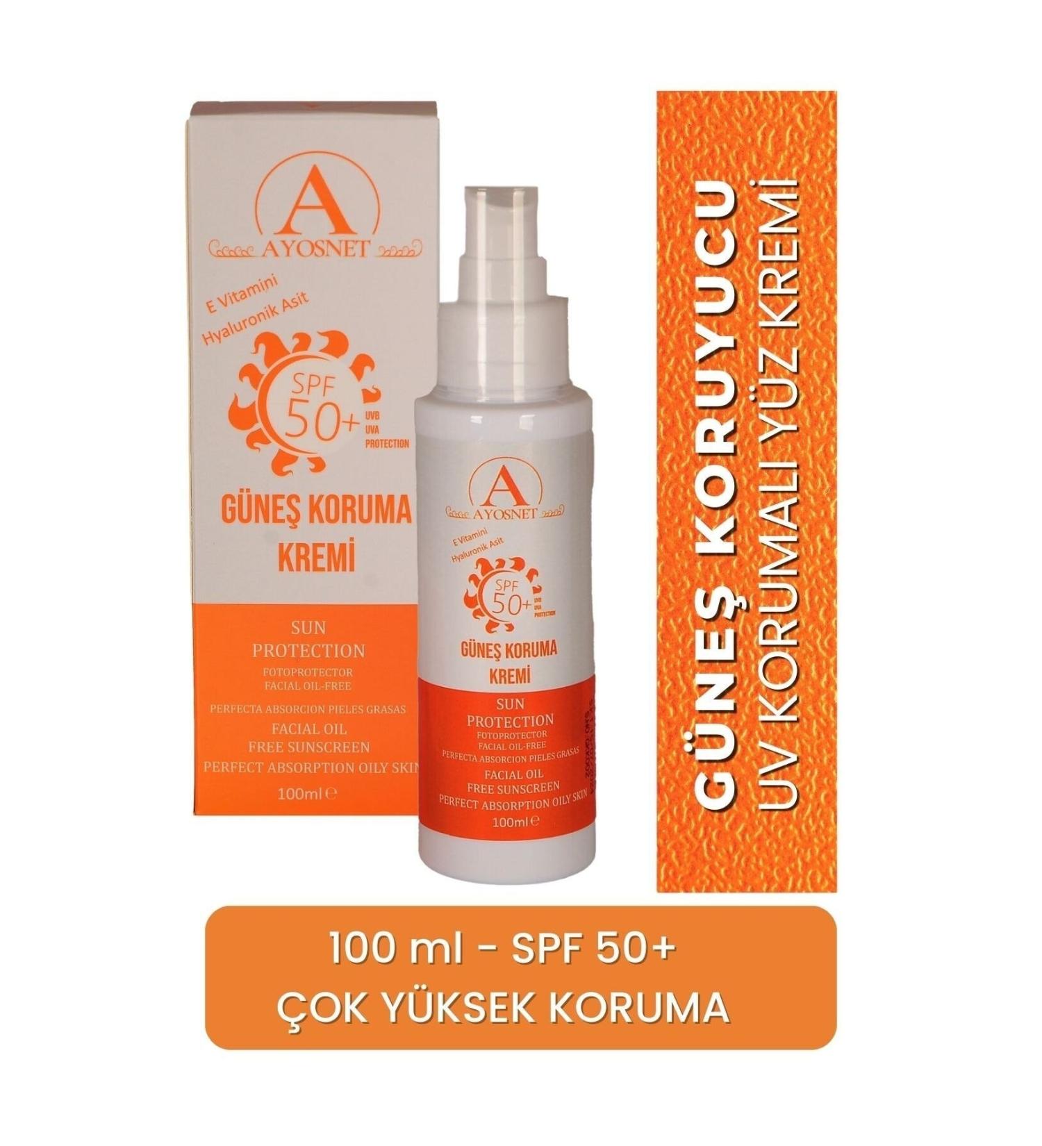ayosnet Sun Protection Cream SPF50+ 100ml - Buy Online on GoSupps.com