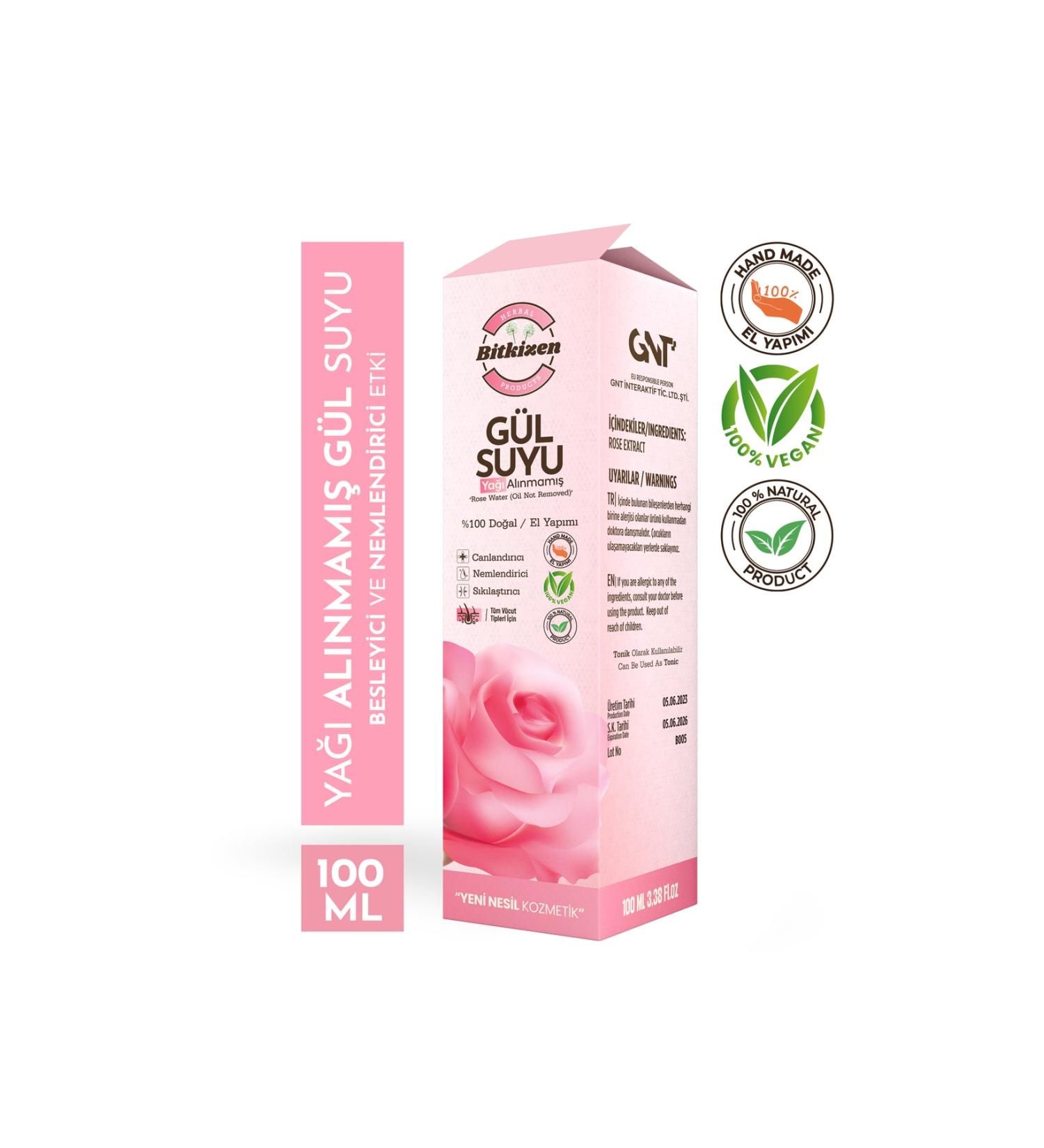 HERBAL HERBAL HYDROELECTRIC Rose Water Without Oil 100ML