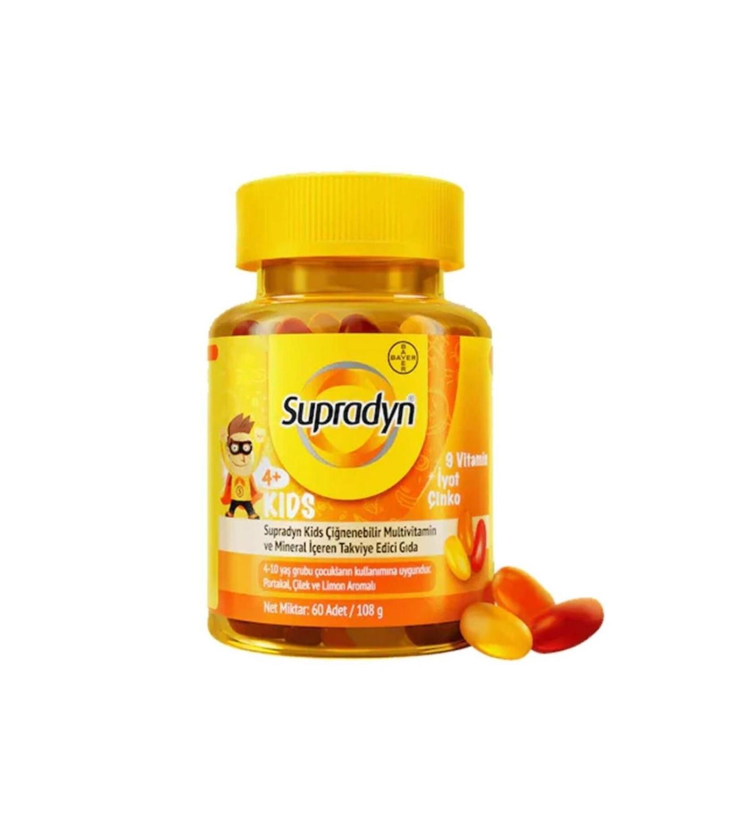 Supradyn Kids Chewable Supplementary Food 60 Pieces