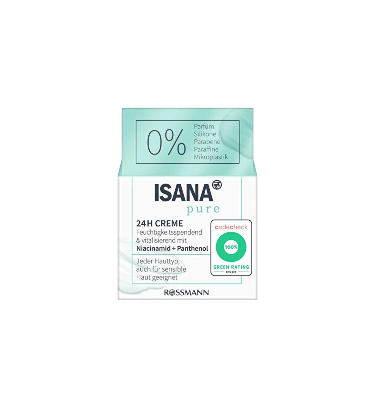 ISANA Pure Moisturizing Cream - 24H Niacinamide - 50 ml