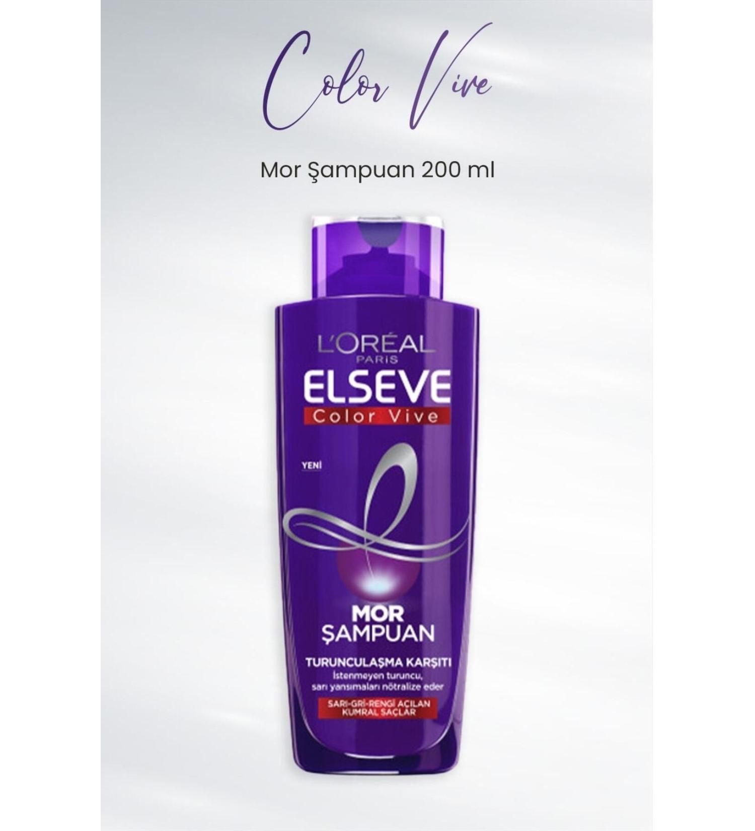 Elseve Color Vive Purple Shampoo Anti-Orange 200 ml