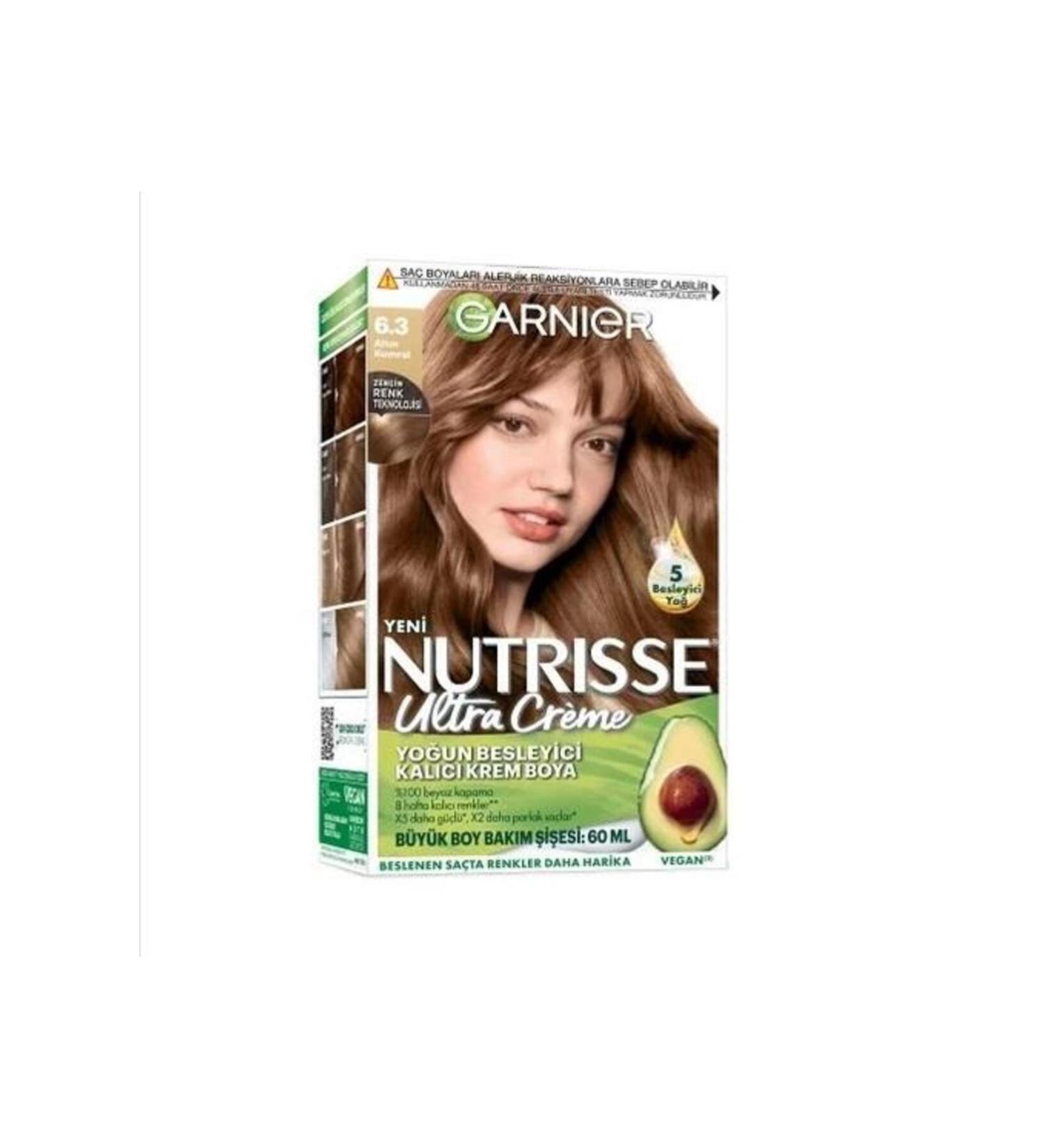 Garnier Nutrisse Ultra Creme Hair Dye 6.3 Golden Blonde