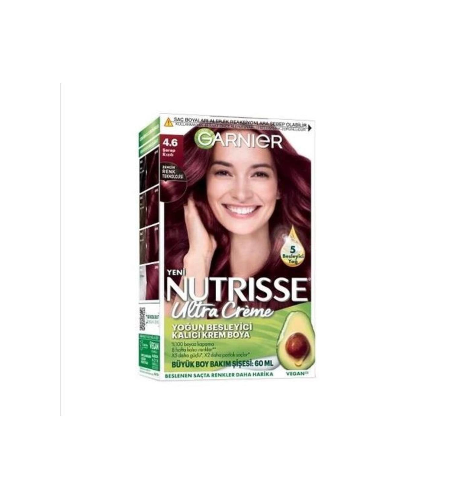 Garnier Nutrisse Ultra Creme Hair Dye 4.6 Wine Red