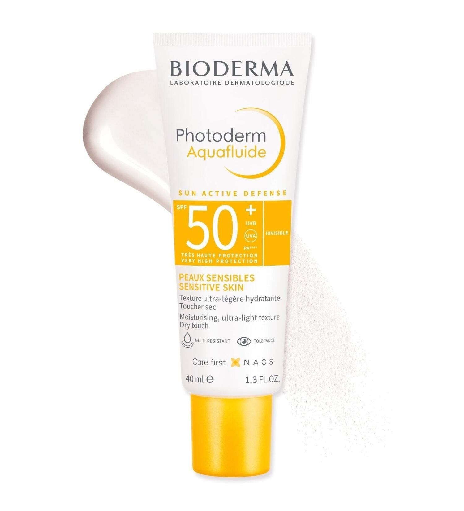 Bioderma Photoderm Aquafluide Colorless Sunscreen Spf50+ for Sensitive Combination and Oily Skin 40 Ml.  - Buy Online on GoSupps.com