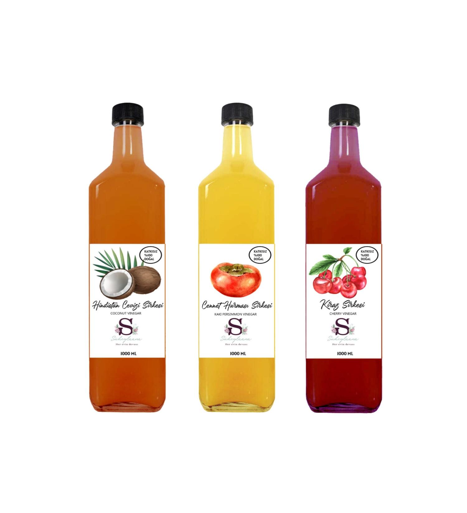 Suheylaana Natural Coconut Persimmon and Cherry Vinegar 1000 Ml