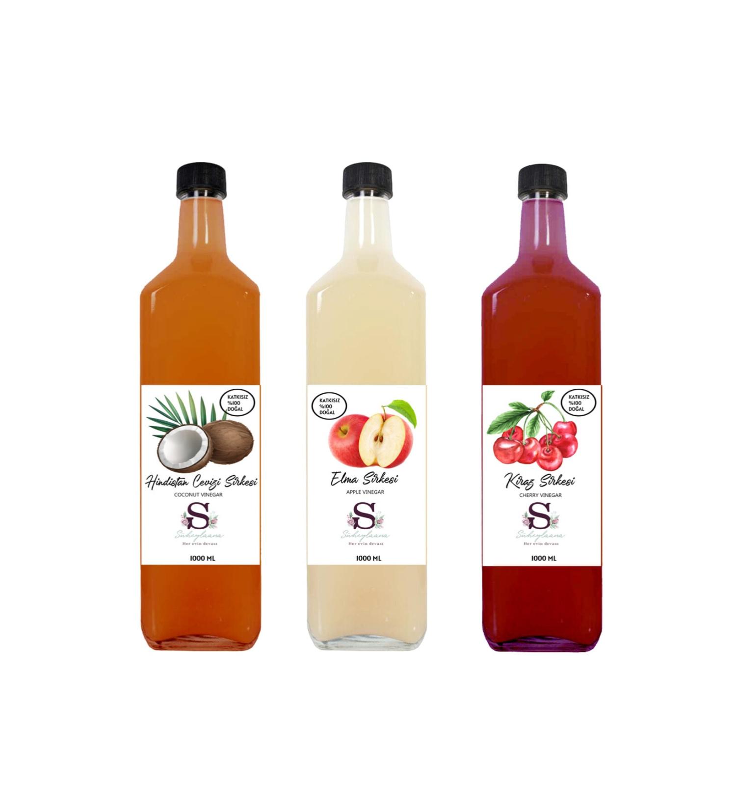 Suheylaana Natural Coconut Apple and Cherry Vinegar 1000 ml