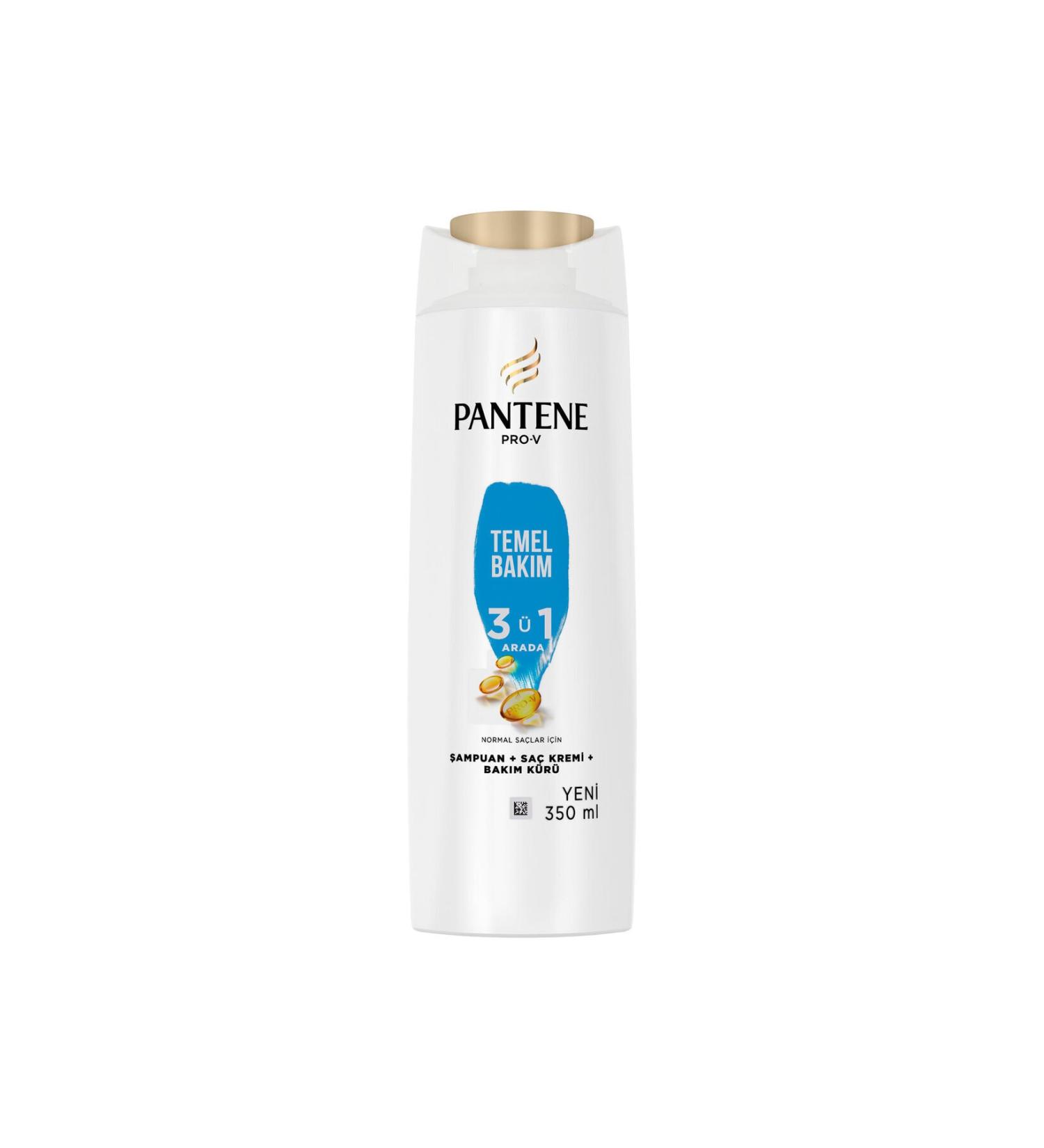 Pantene Shampoo 3 in 1 Basic Care 350 ml X 6 Pieces (FINDIT)