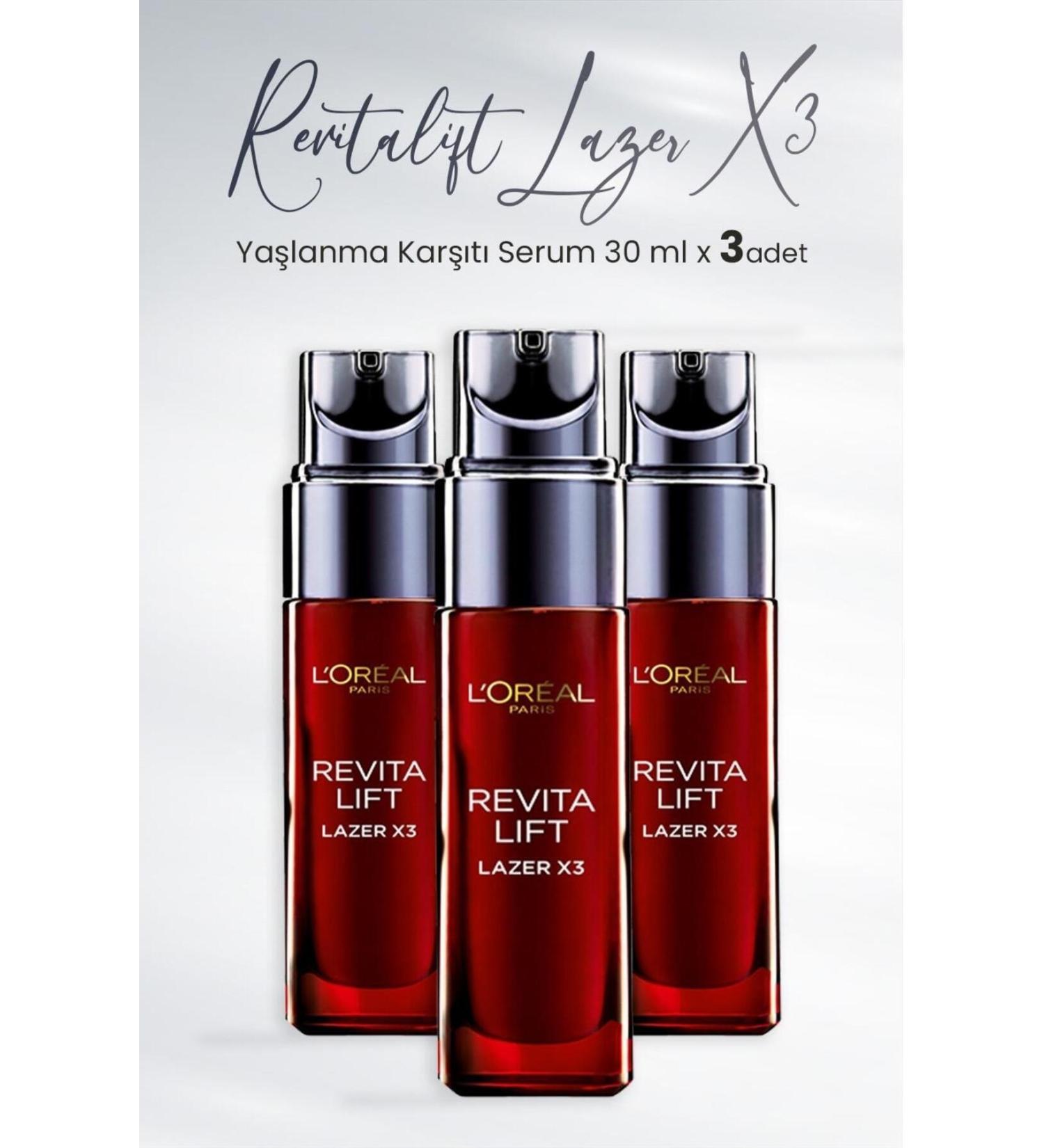 L'Oreal Paris Revitalift Laser X3 Anti-Aging Serum 30 ml x 3 Pcs