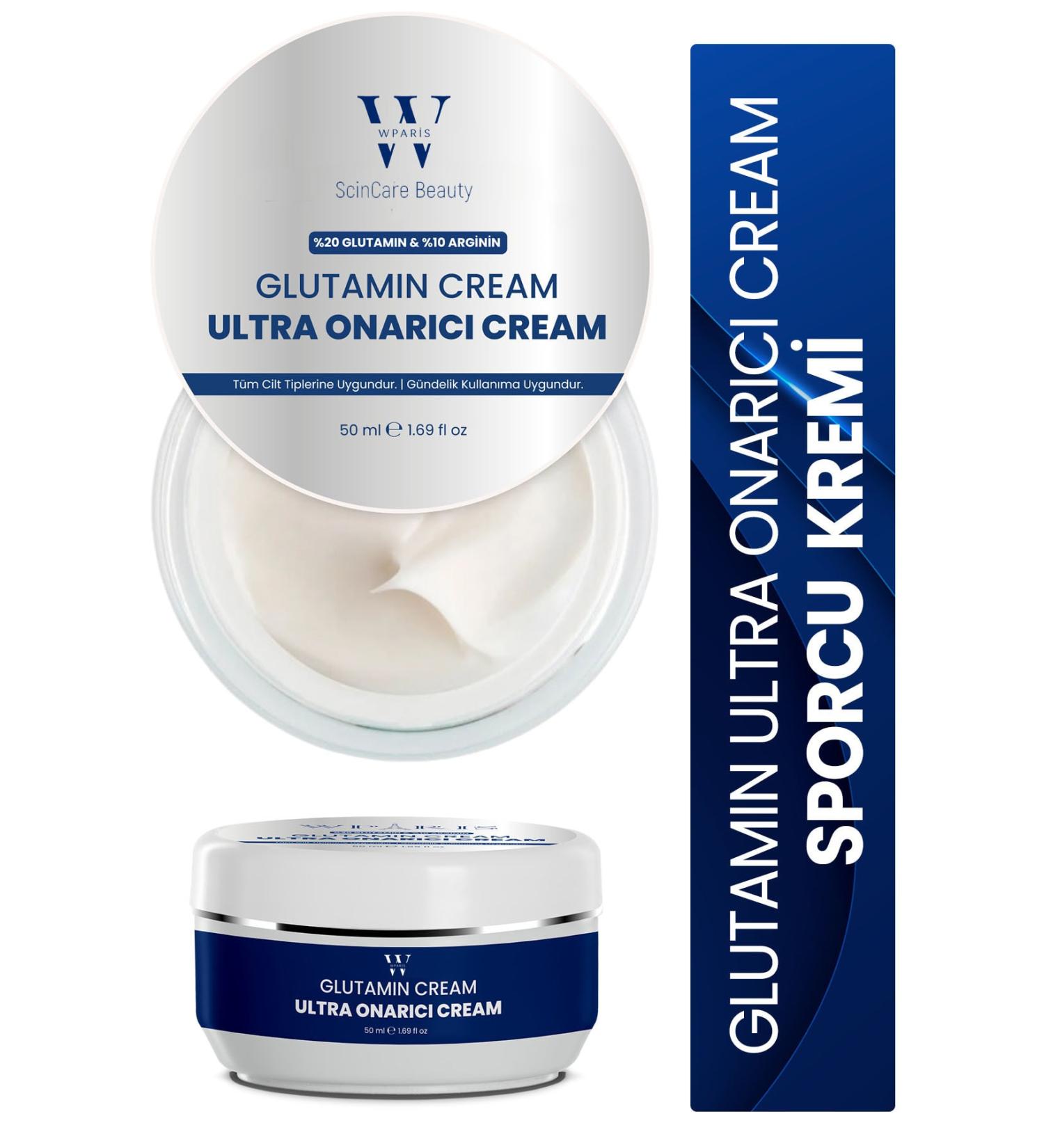 WParis Glutamine Cream (GLUTAMIN ARGININE) Ultra Skin Repair Cream - Buy Online on GoSupps.com