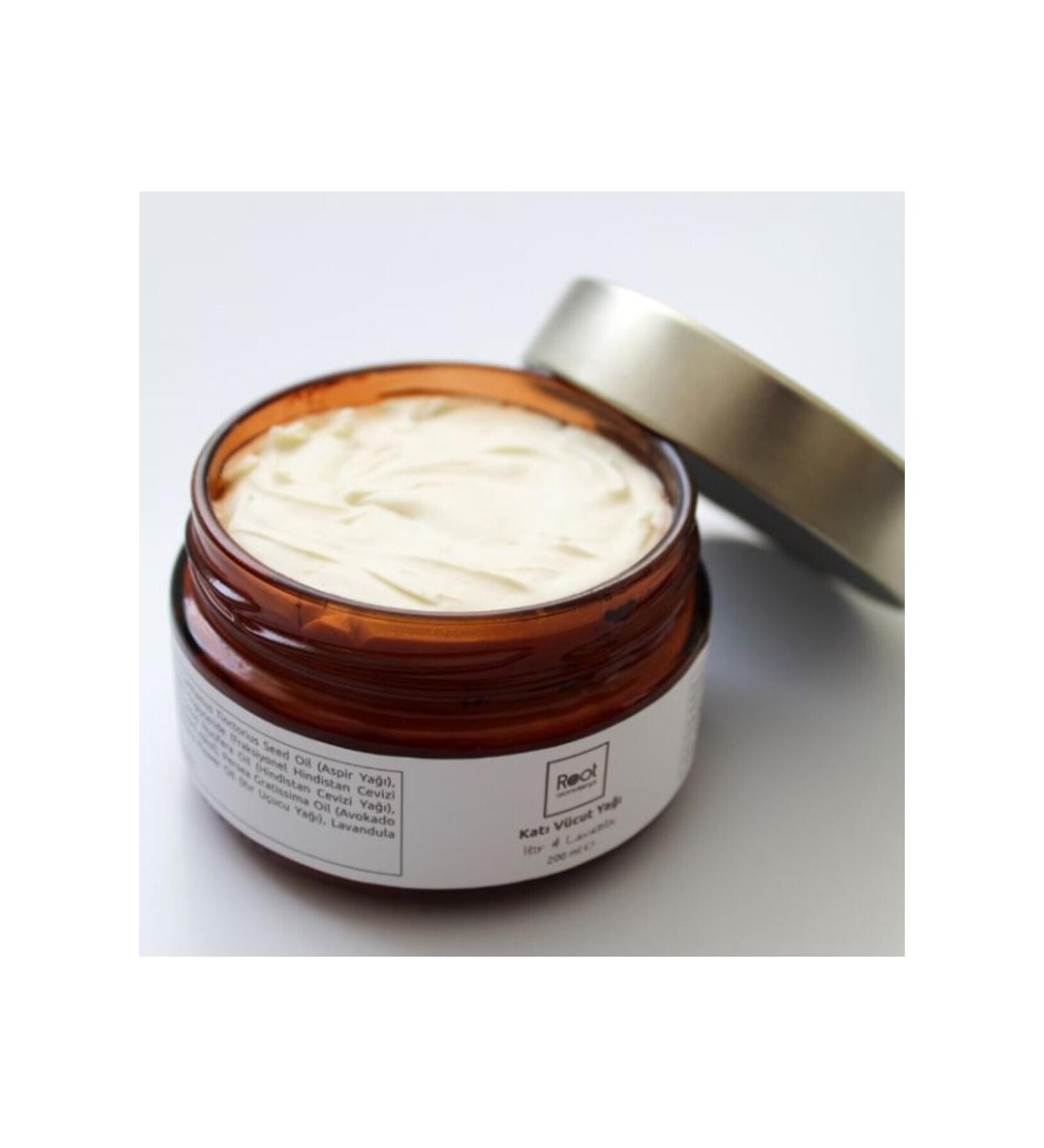 Root Aromatherapy Solid Body Oil Geranium Lavender 200 ml.