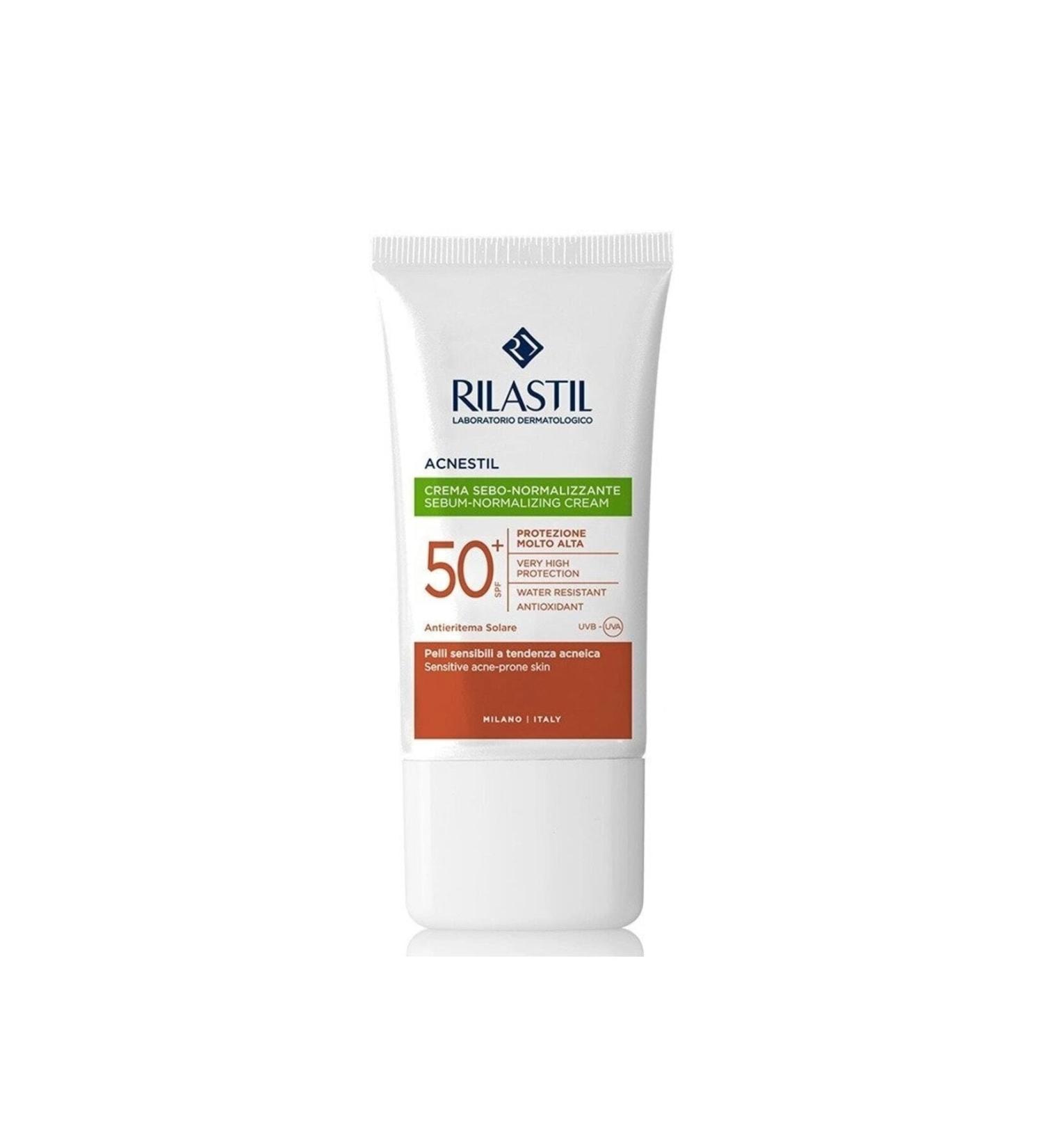 Rilastil Mattifying Colorless Face Sunscreen Cream Spf50+ 50 Ml