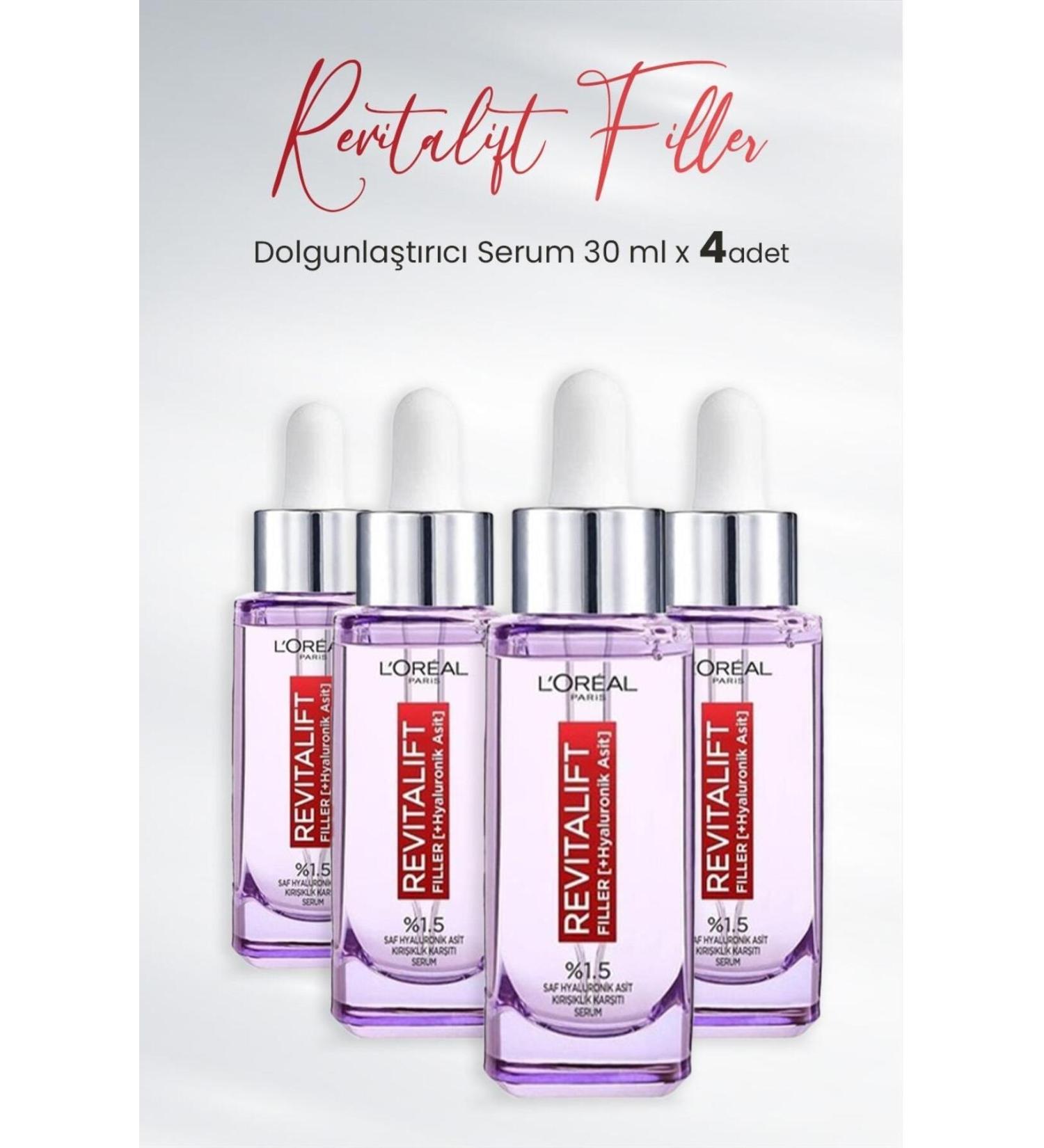 L'Oreal Paris Revitalift Filler Plumping Serum 30 ml x 4 Pcs