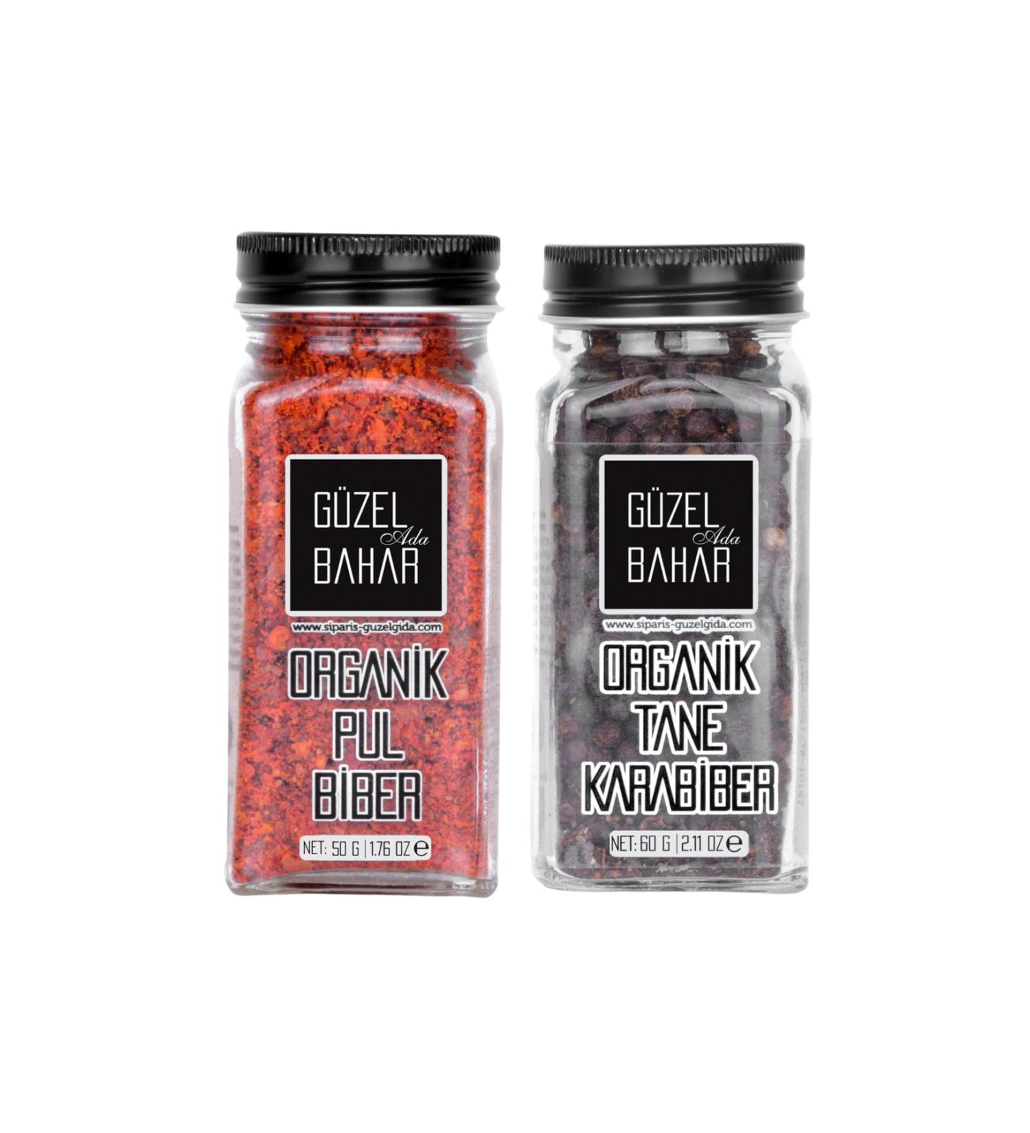 G zel Ada G da Organic Red Pepper 50 Gr + Organic Black Pepper 60 Gr - Buy Online on GoSupps.com