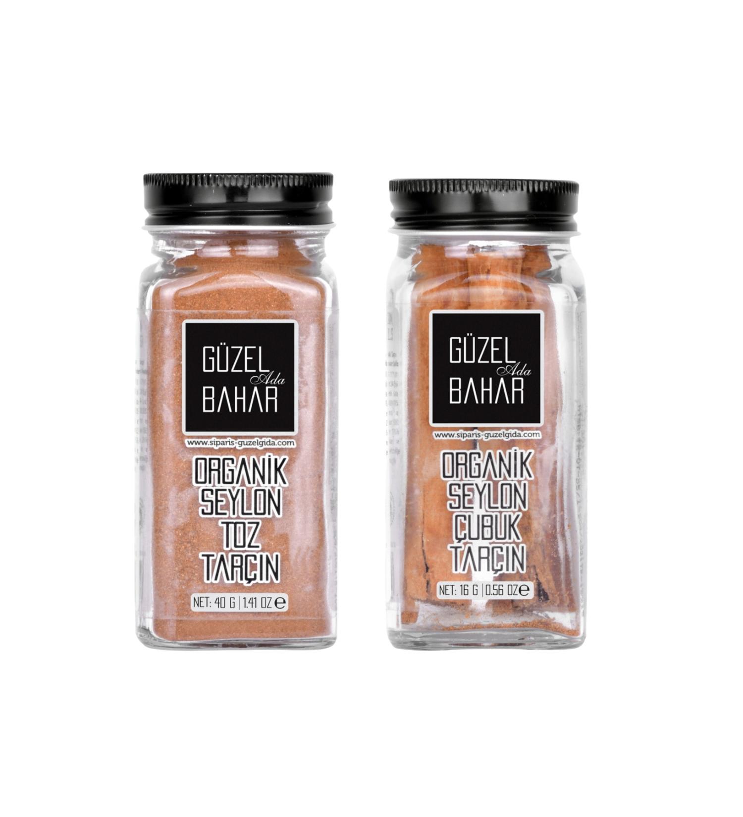 Beautiful Island Food Organic Ceylon Cinnamon Powder + Ceylon Cinnamon Sticks - Buy Online on GoSupps.com