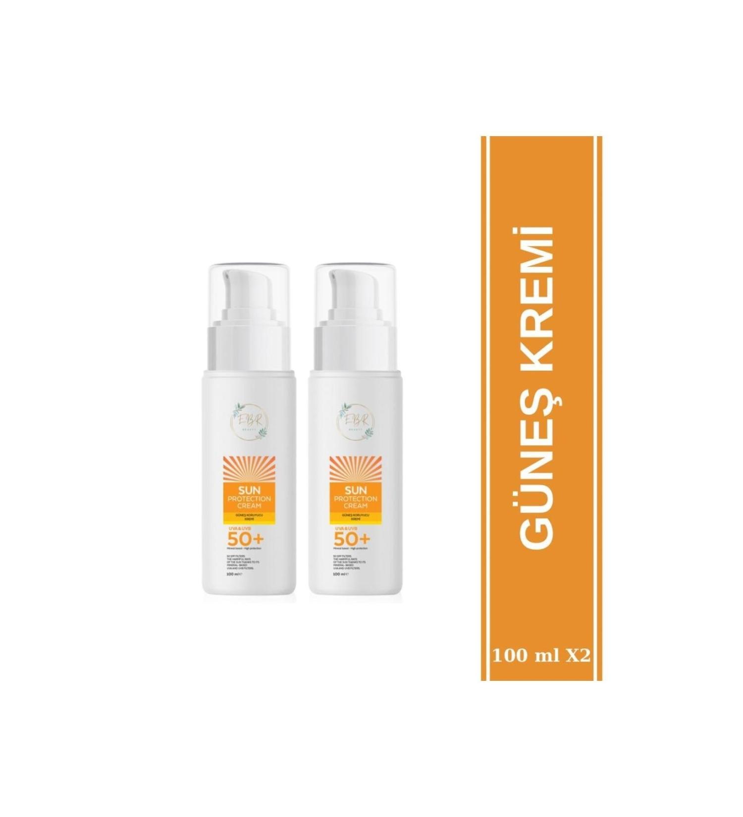 EBR BEAUTY Sun Cream 100 ML SPF 50+ UVA / UVB x 2 Pieces