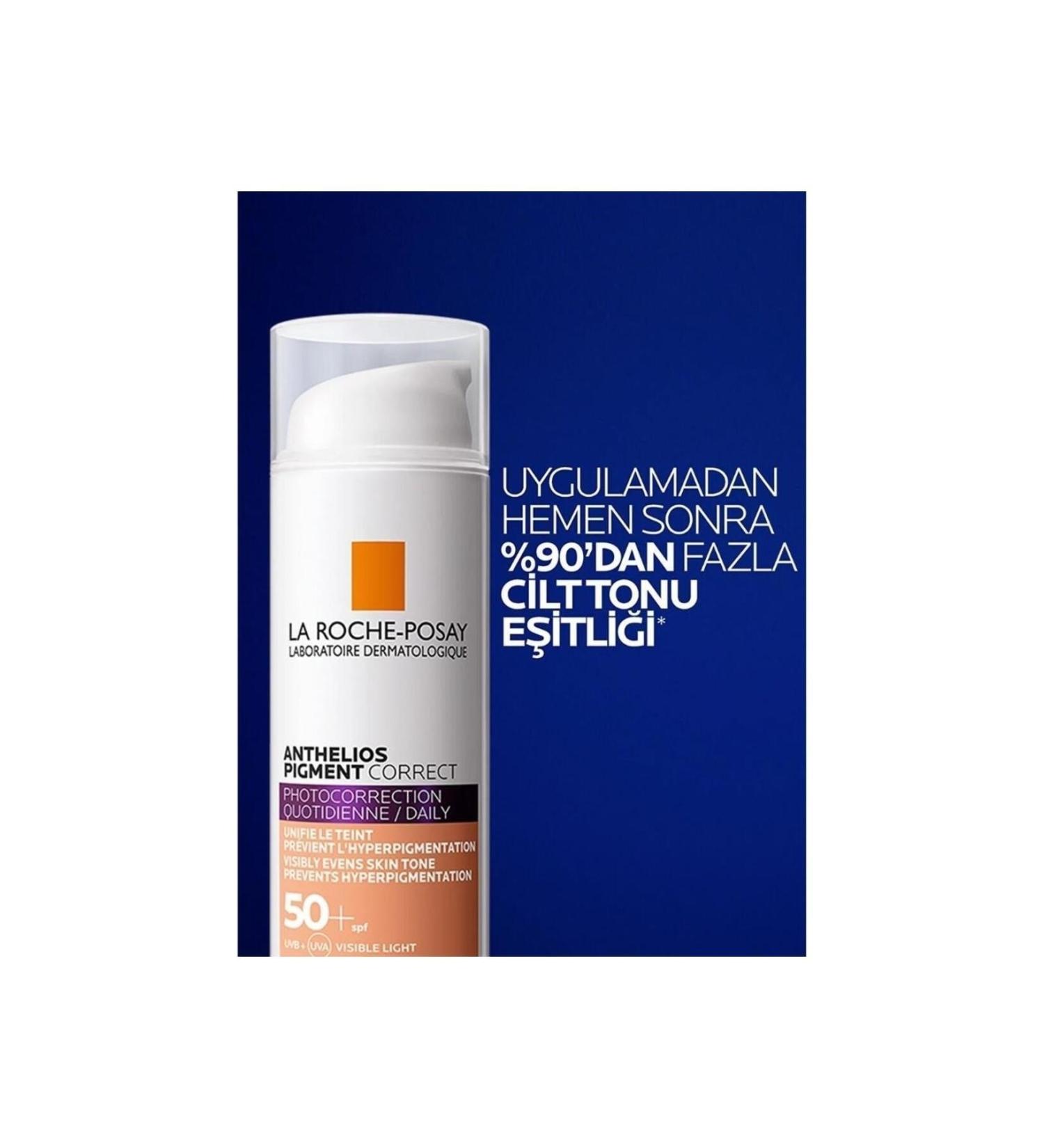 La Roche Posay Anthelios Pigment Correct Anti-Spot and Skin Tone Equalizer 50ML - Buy Online on GoSupps.com