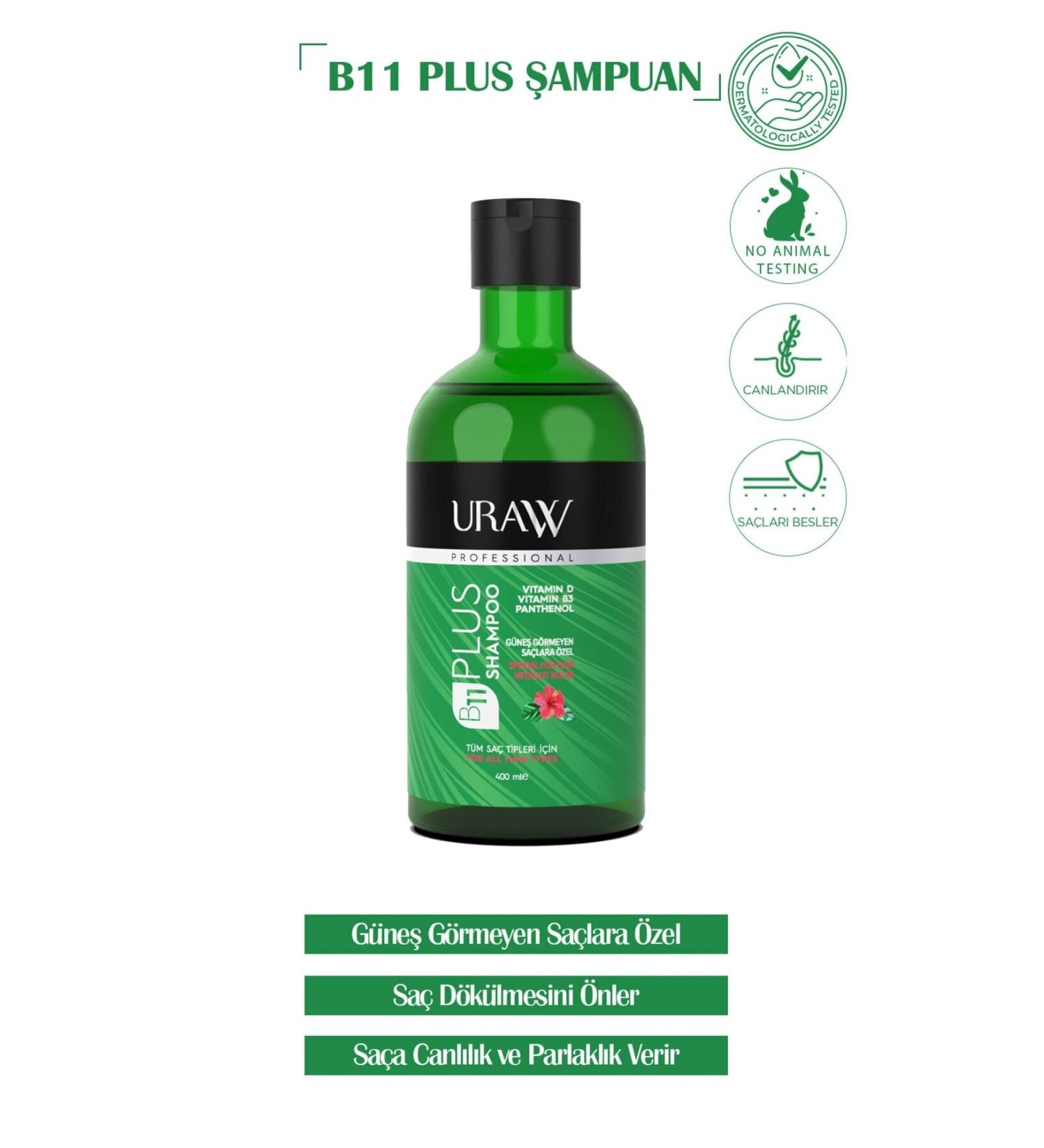 Uraw B11 Plus Hair Shampoo - Buy Online on GoSupps.com