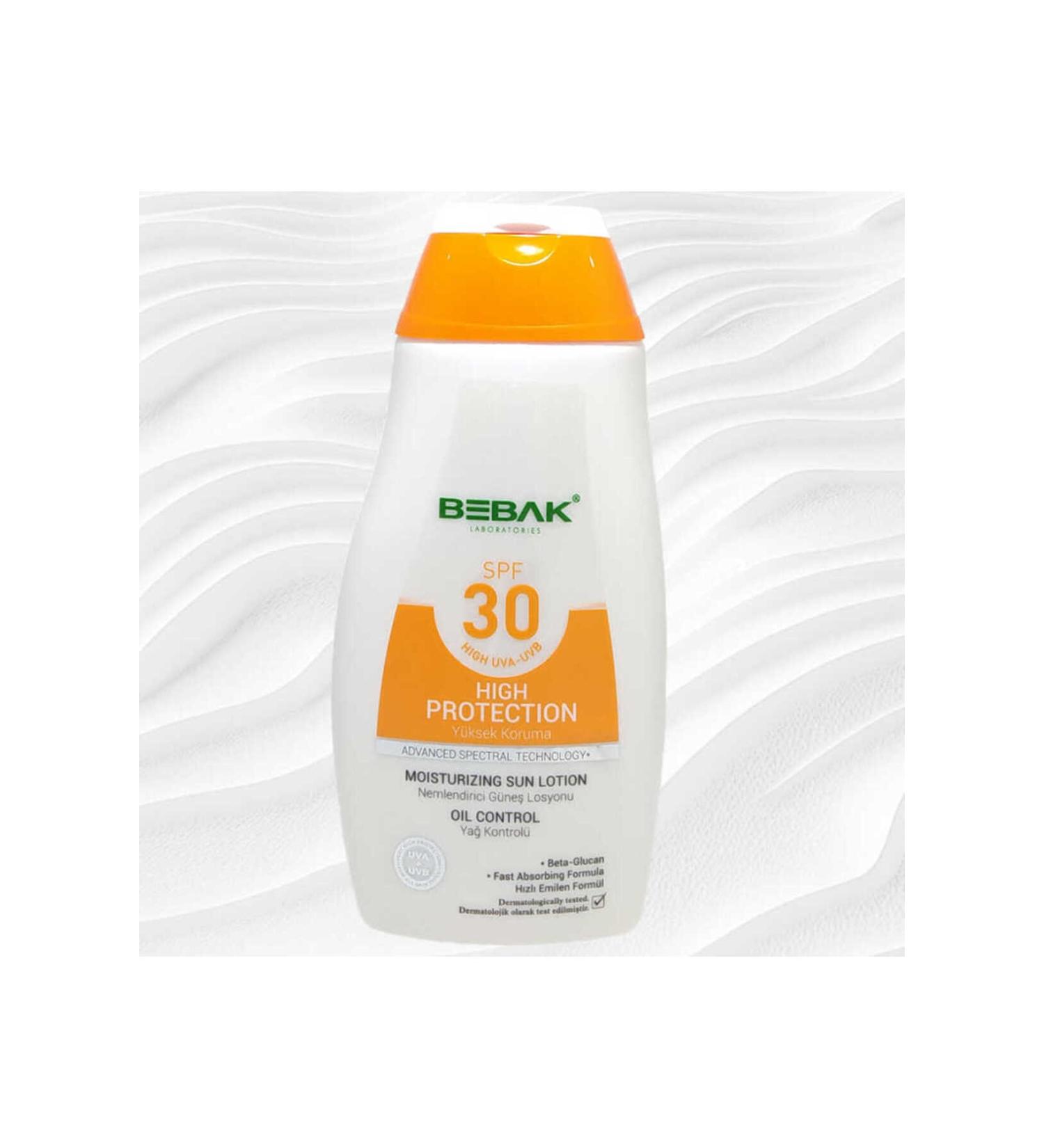 Bebak Moisturizing Sun Lotion Spf + 30 200 ML