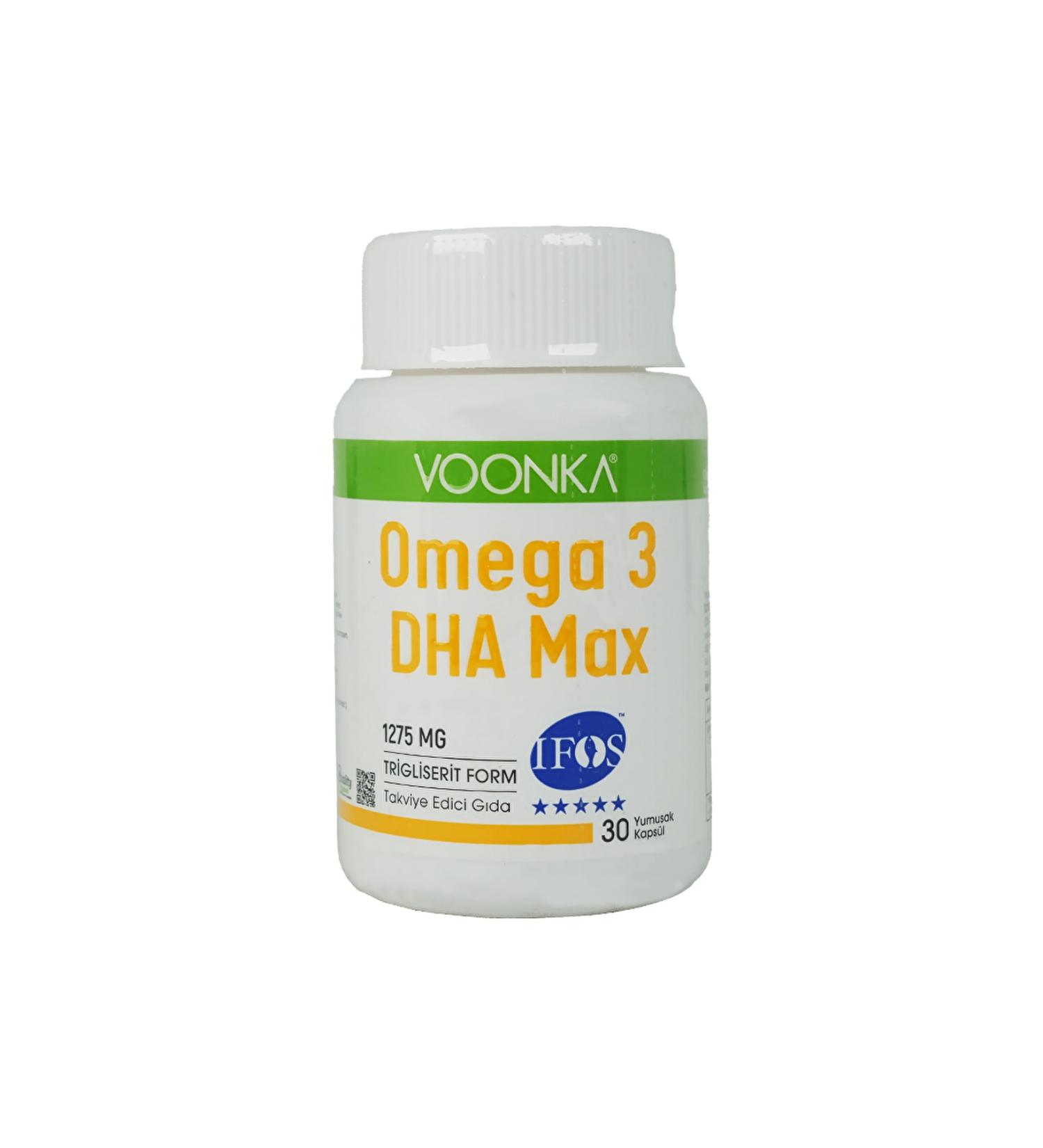 Voonka Omega 3 DHA Max 1275 Mg 30 Capsules - Buy Online on GoSupps.com