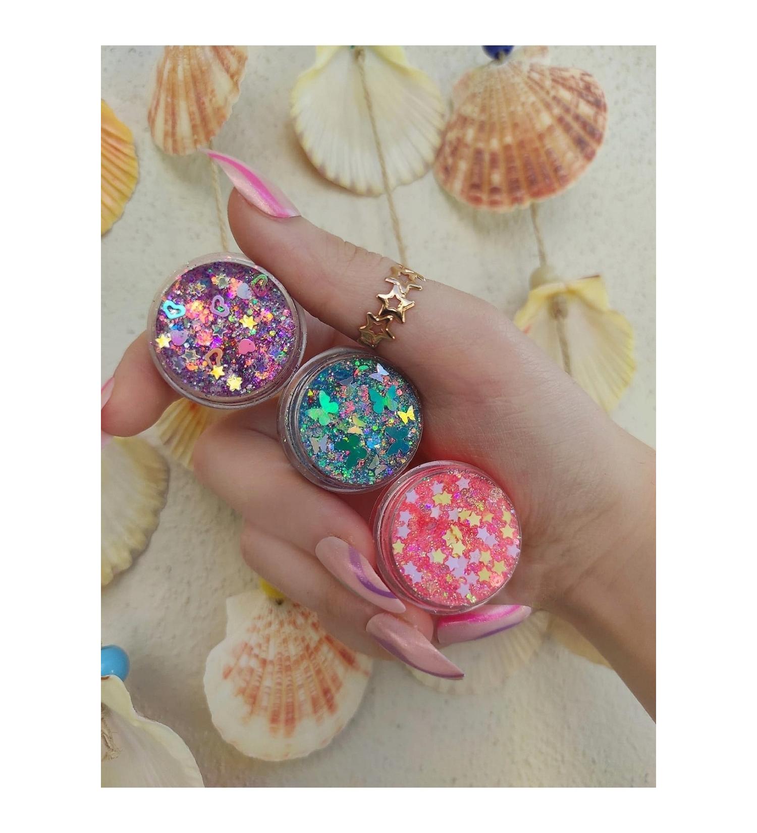 hbtasarim Glitter Eyeshadow Gel Eyeshadow 3lu Shiny Glitter - Buy Online on GoSupps.com