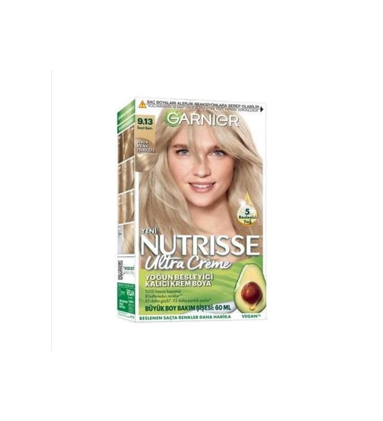 Garnier Nutrisse Ultra Creme Hair Dye 9.13 Pearl Blonde