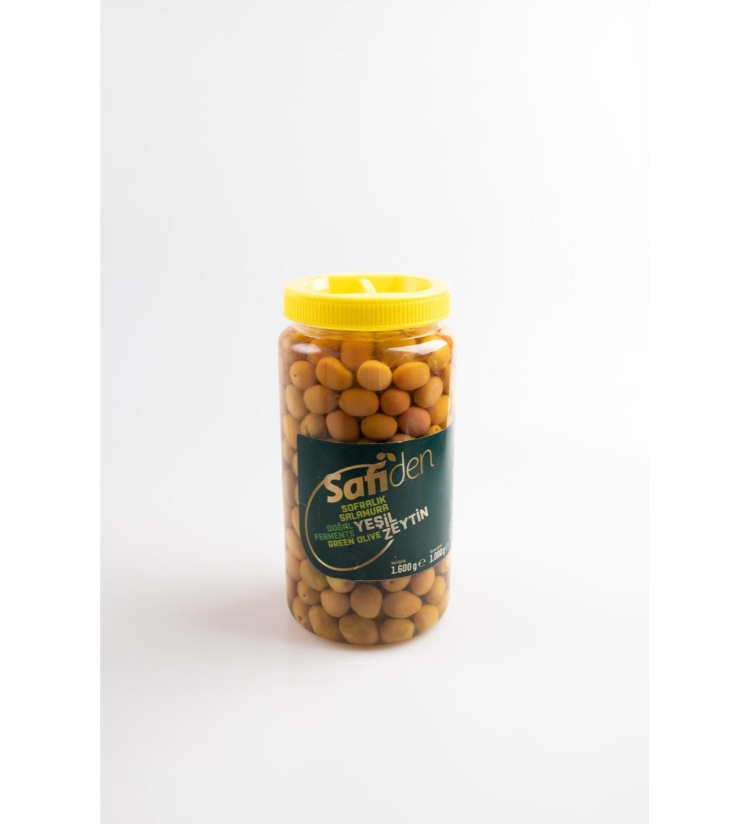 Safiden Olive Oils Green Olives -1 Kg Stone Crushed