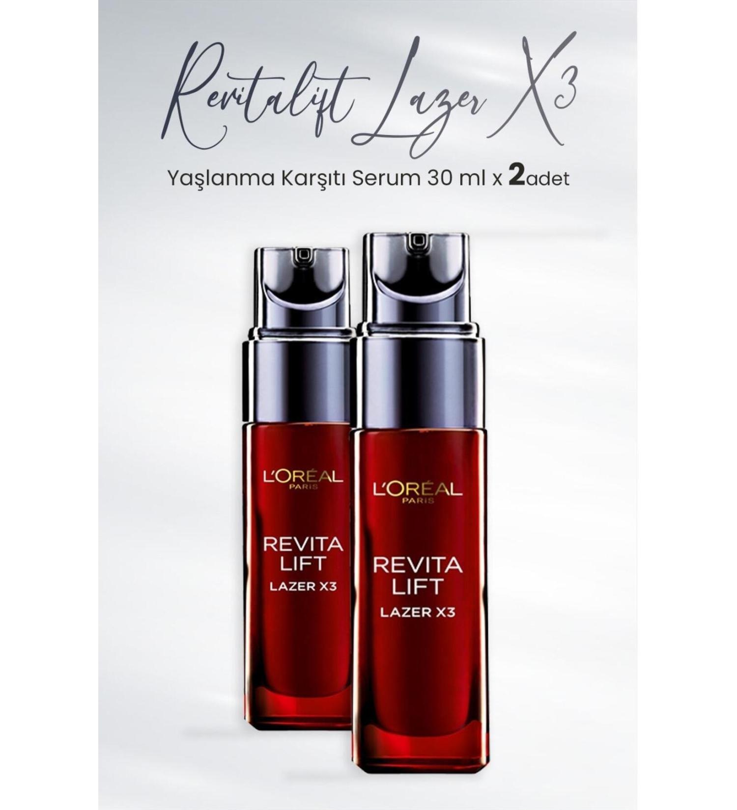 L'Oreal Paris Loreal Paris Revitalift Laser X3 Anti-Aging Serum 30 ml x 2 Pcs