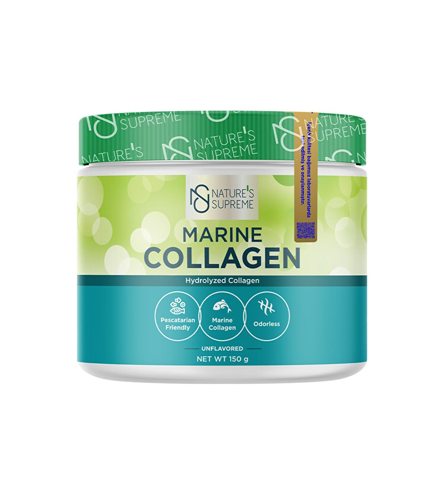 Natures Supreme Marine Collagen 150 gr Unflavored - Buy Online on GoSupps.com