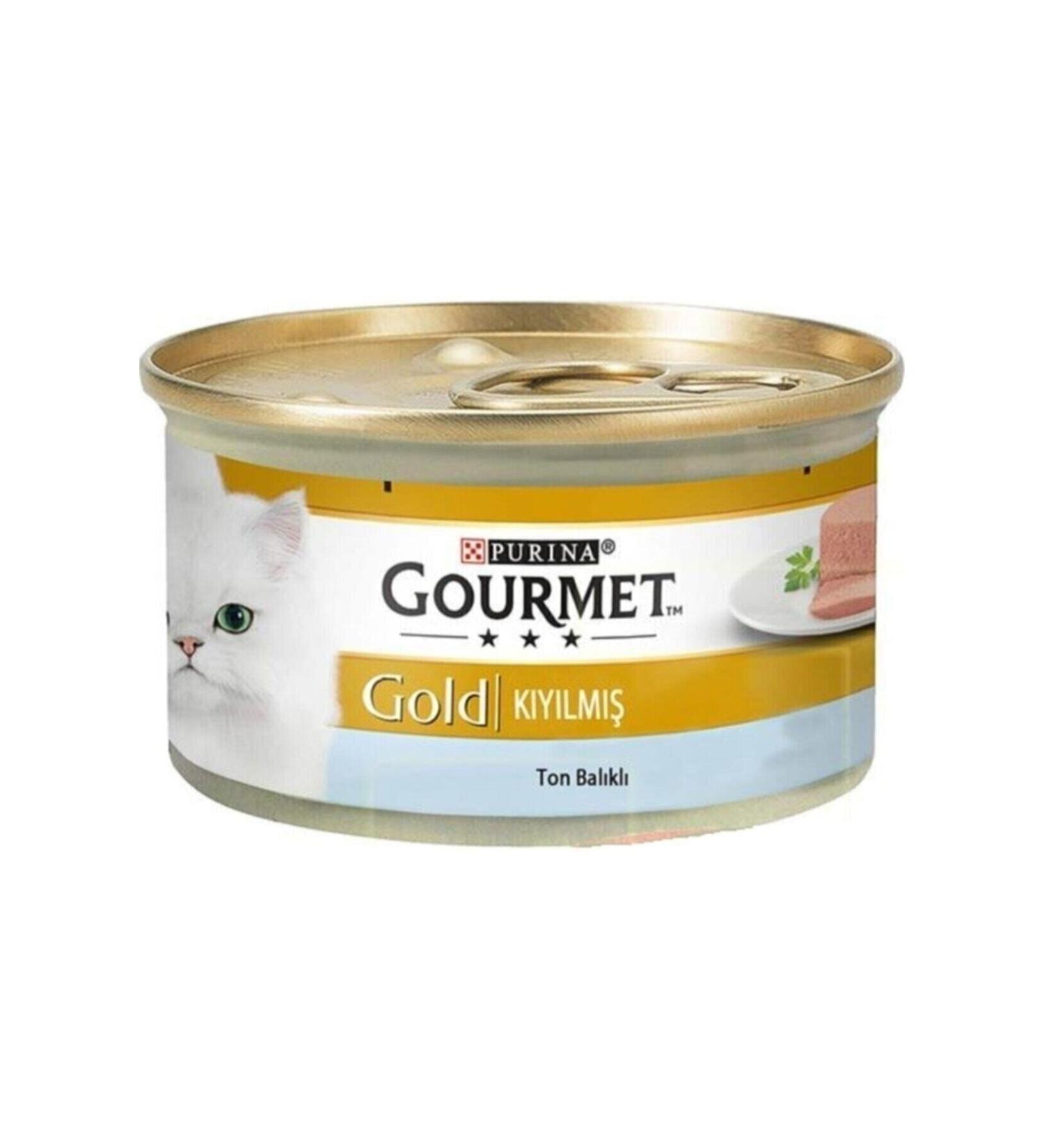 Gourmet Purina Gold Canned Tuna Cat Food 85 Gr 12 Pieces