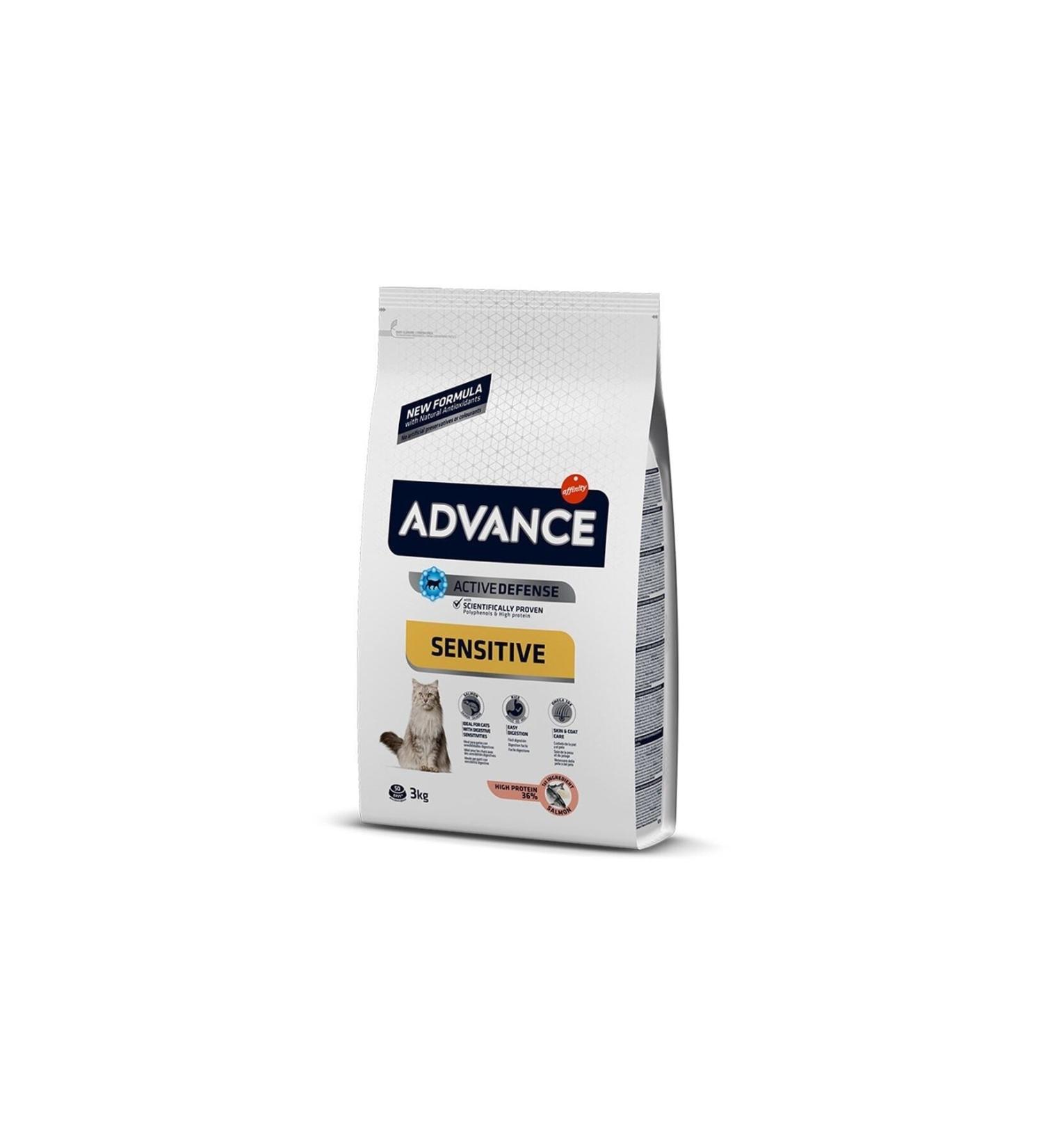 Advance Sensitive Adult Cat Food with Salmon 3 Kg
