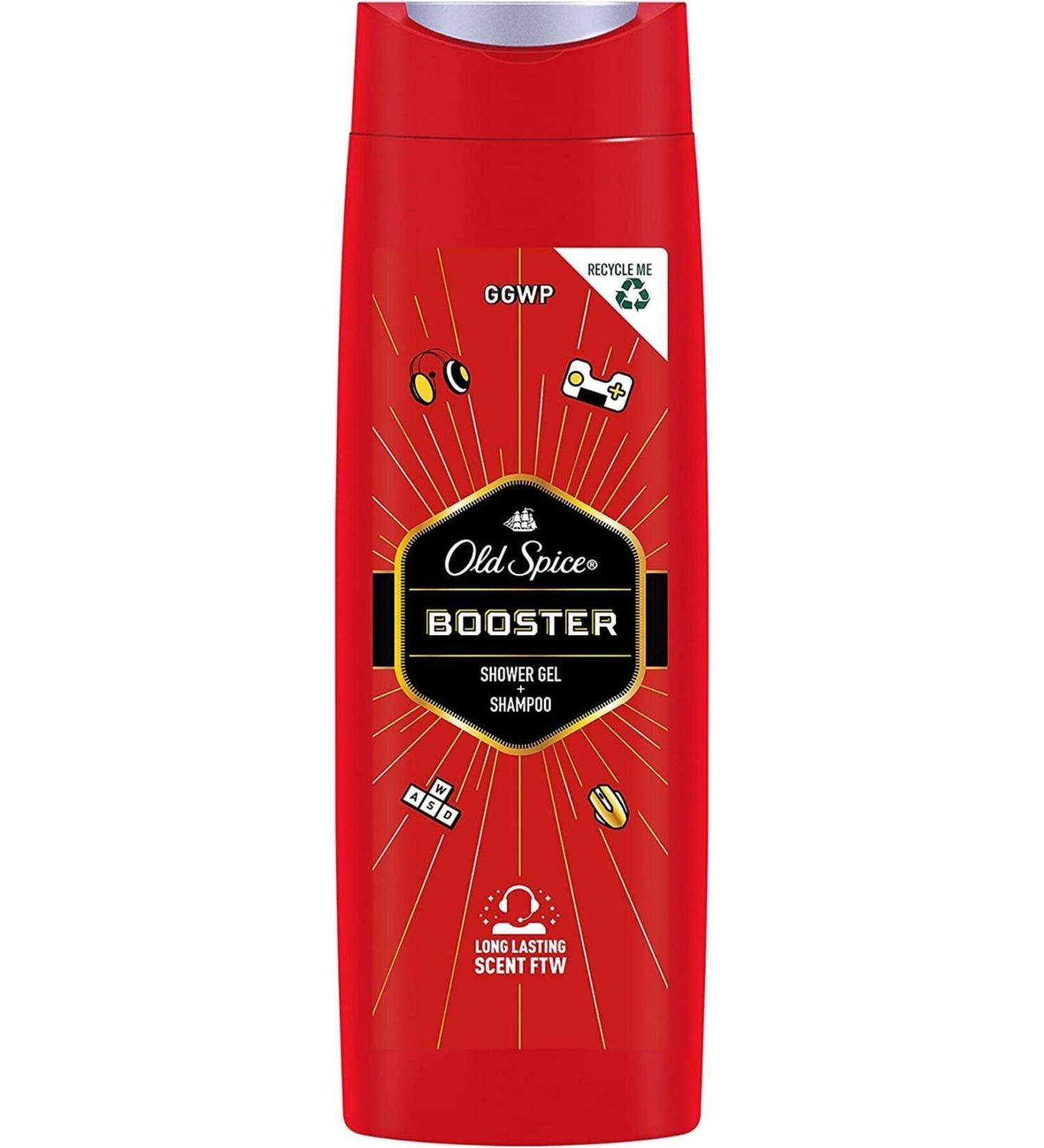 Old Spice Booster Men's Shower Gel and Shampoo 400 ml