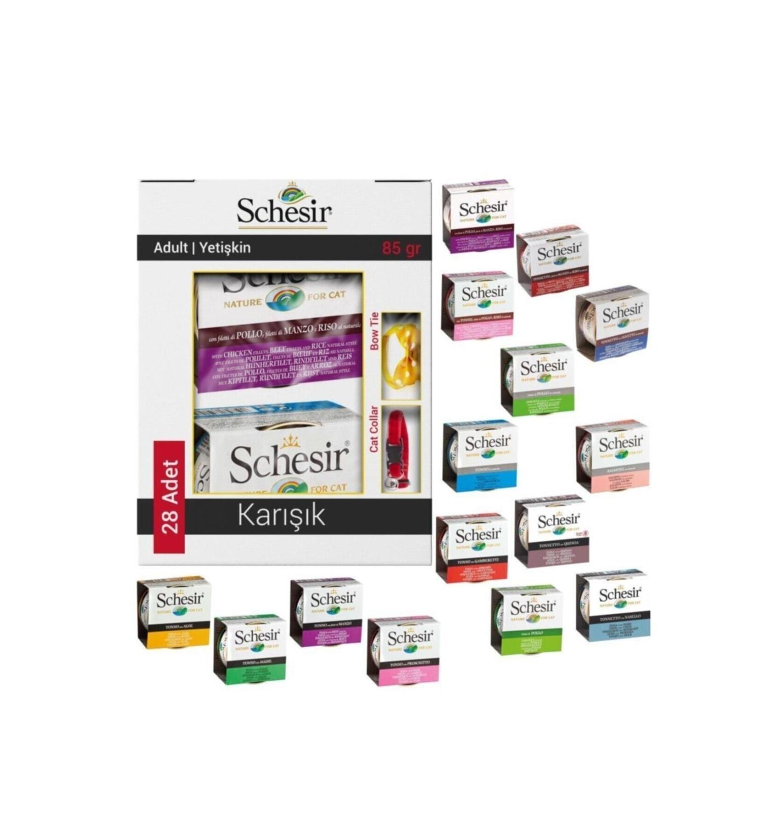 Schesir Mixed Cat Canned Food 28x85 gr